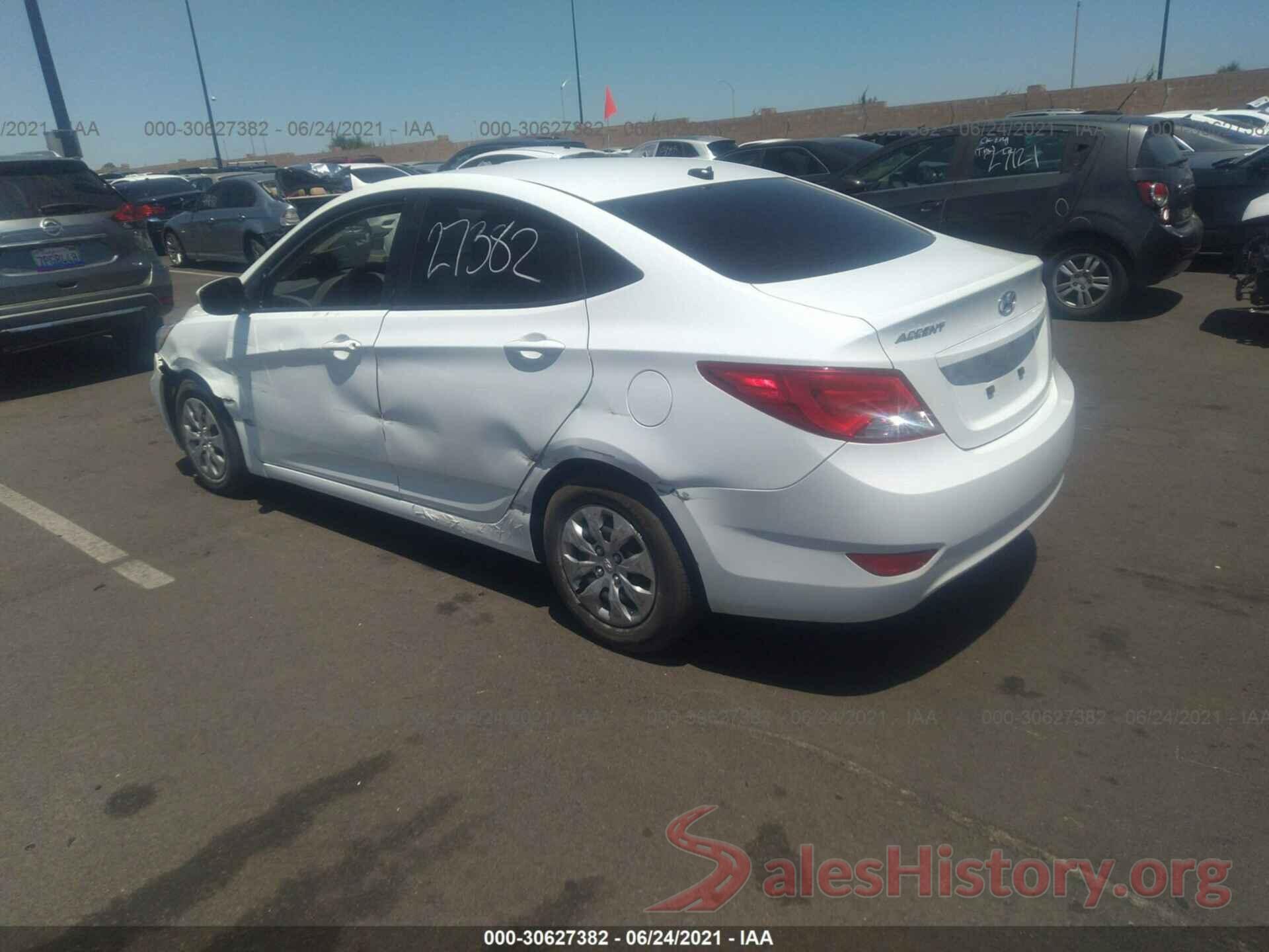 KMHCT4AE5GU944302 2016 HYUNDAI ACCENT