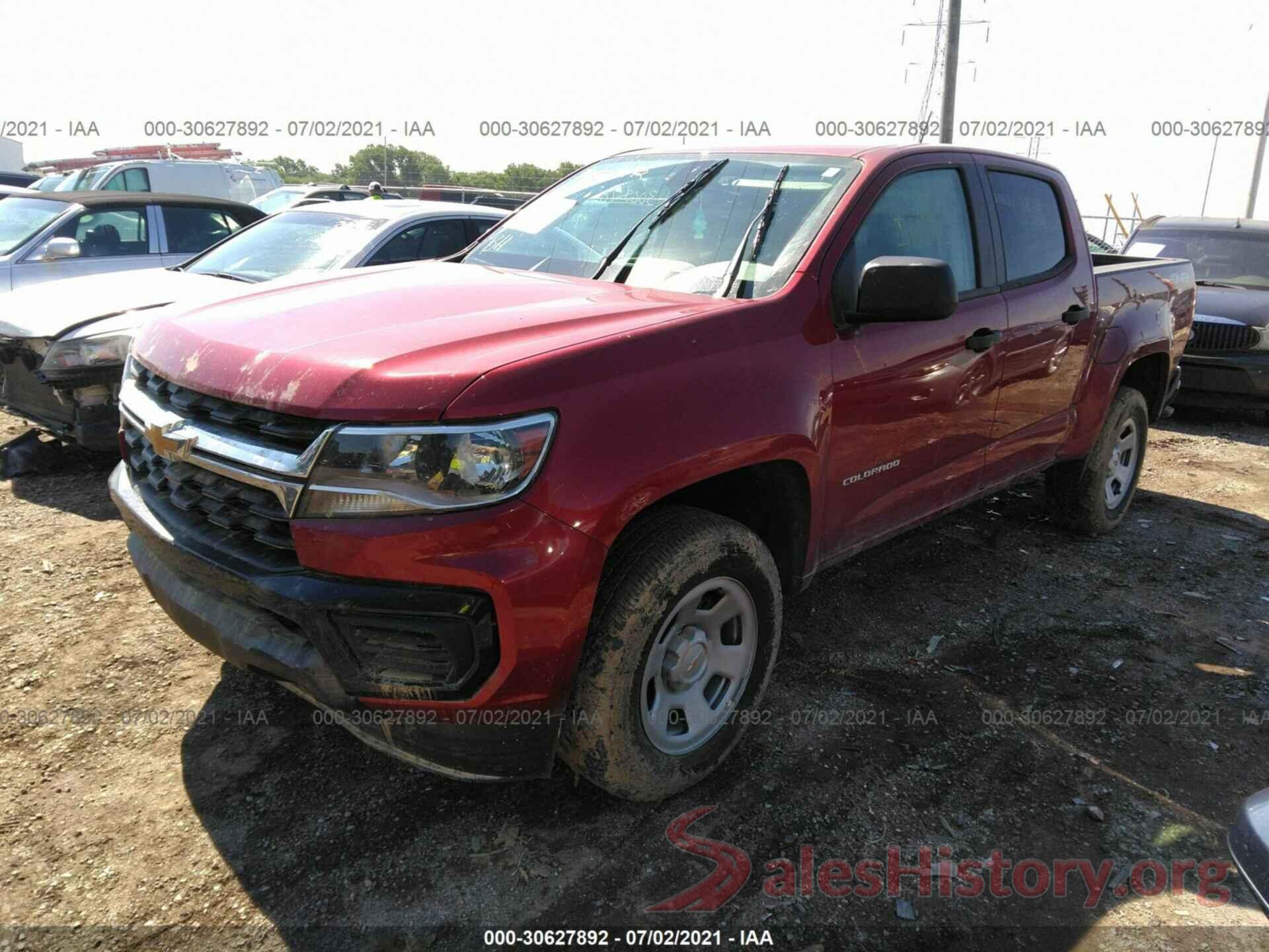 1GCGTBEN1M1109752 2021 CHEVROLET COLORADO