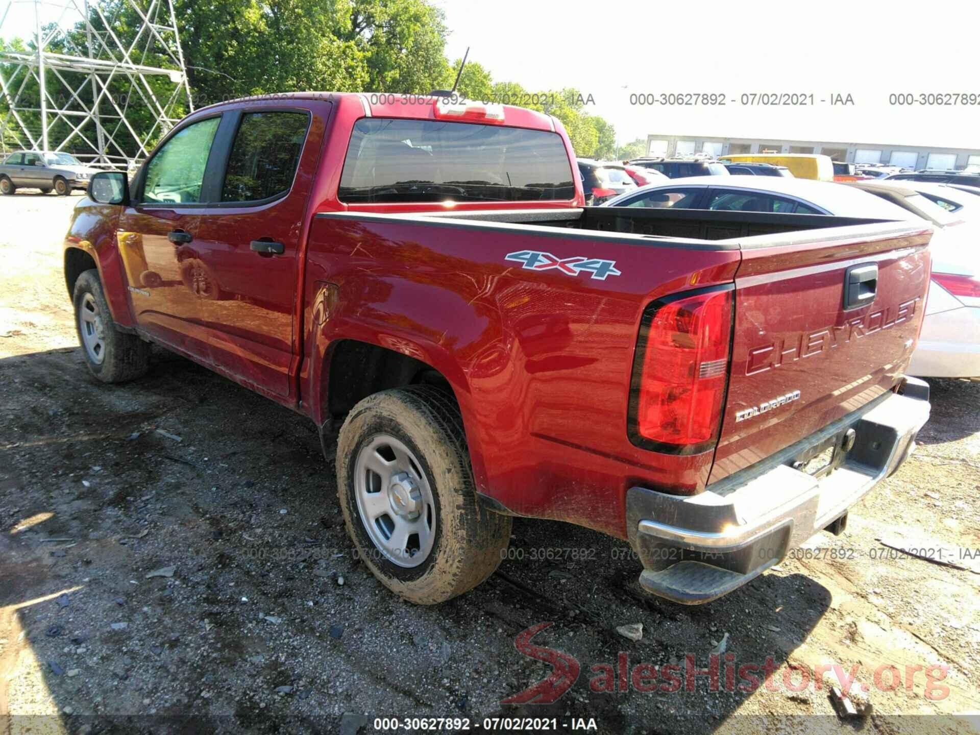 1GCGTBEN1M1109752 2021 CHEVROLET COLORADO