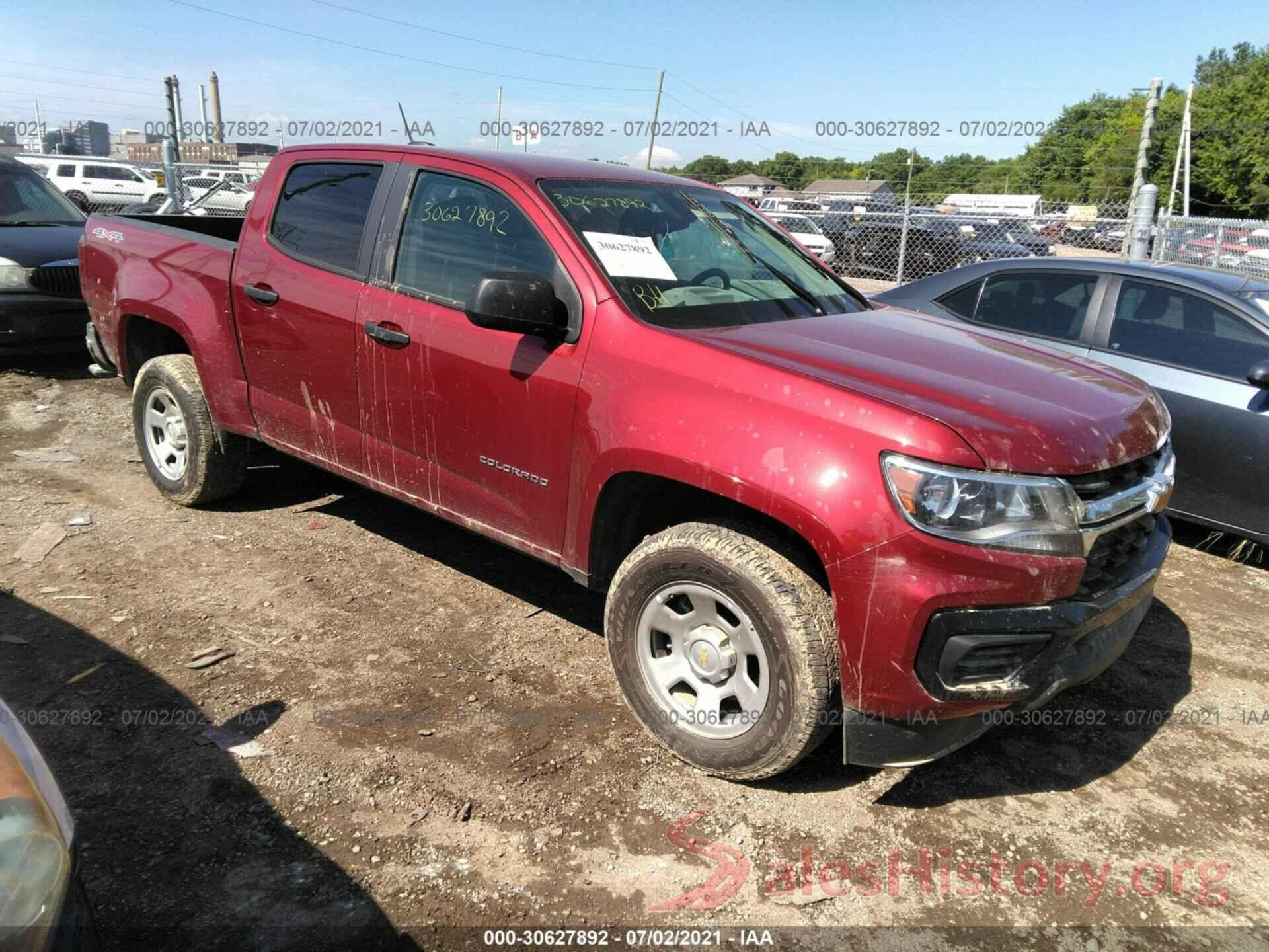 1GCGTBEN1M1109752 2021 CHEVROLET COLORADO