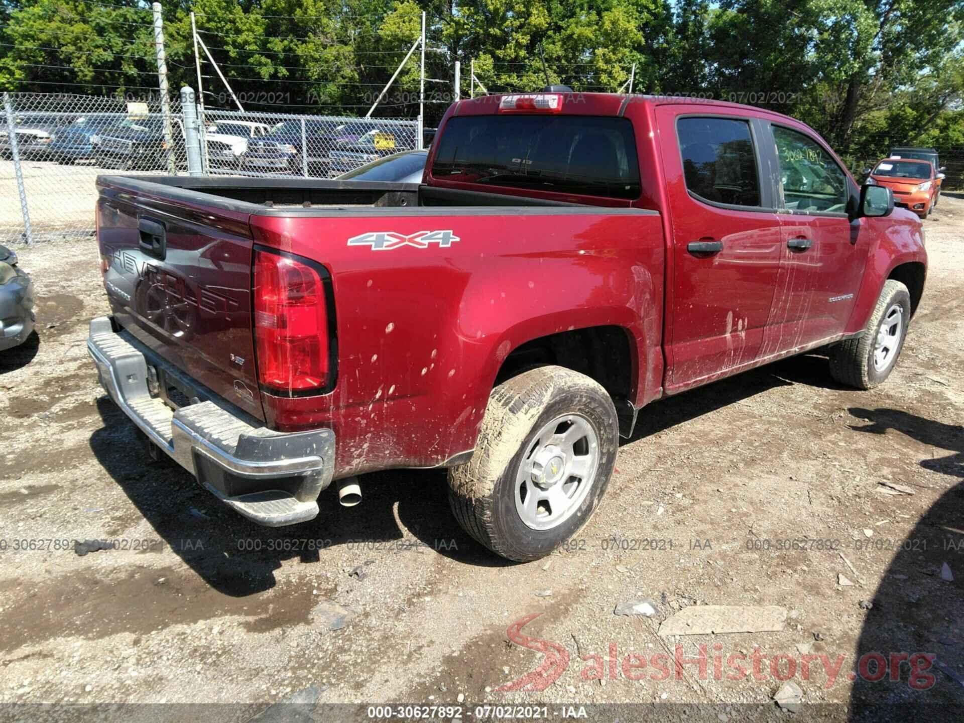 1GCGTBEN1M1109752 2021 CHEVROLET COLORADO