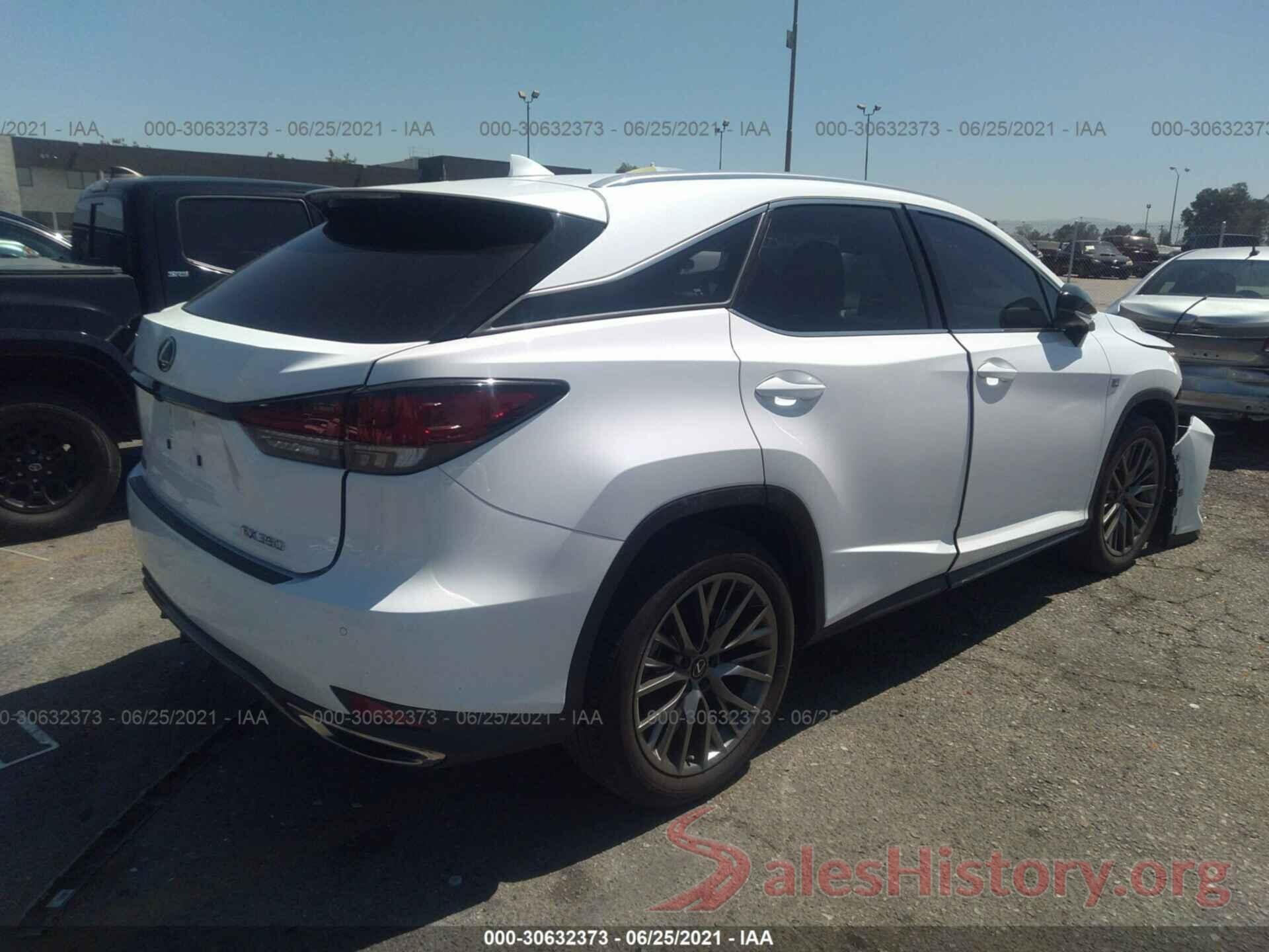 2T2YZMDA0LC231053 2020 LEXUS RX