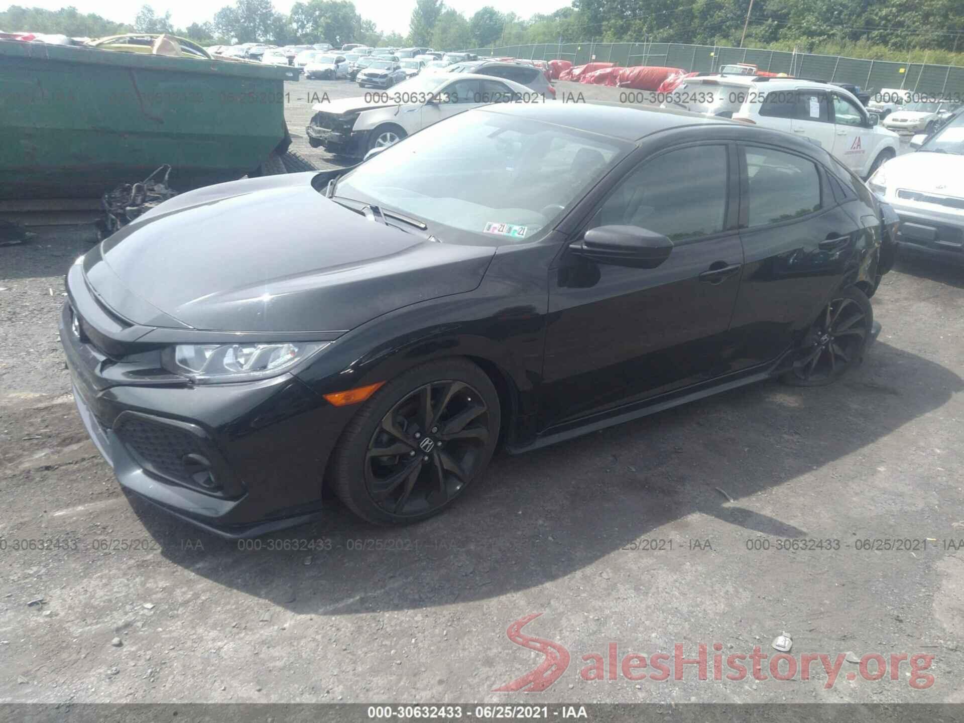 SHHFK7H49HU429346 2017 HONDA CIVIC HATCHBACK