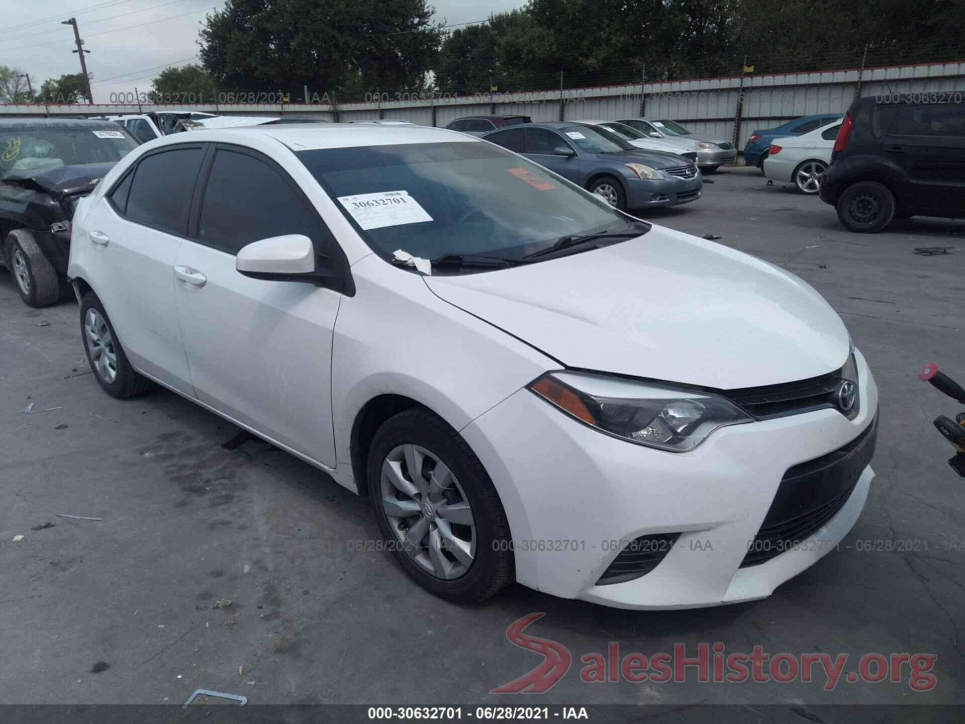 5YFBURHE7GP535442 2016 TOYOTA COROLLA