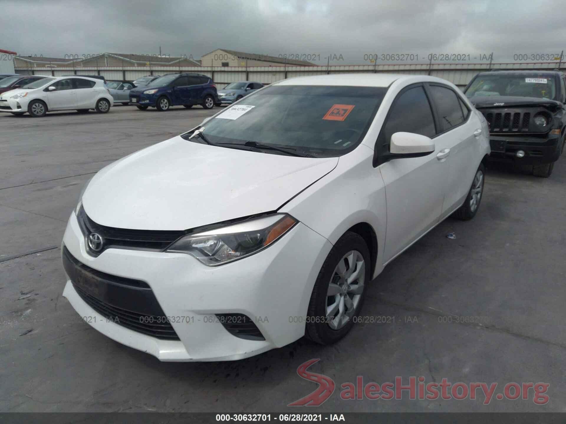 5YFBURHE7GP535442 2016 TOYOTA COROLLA