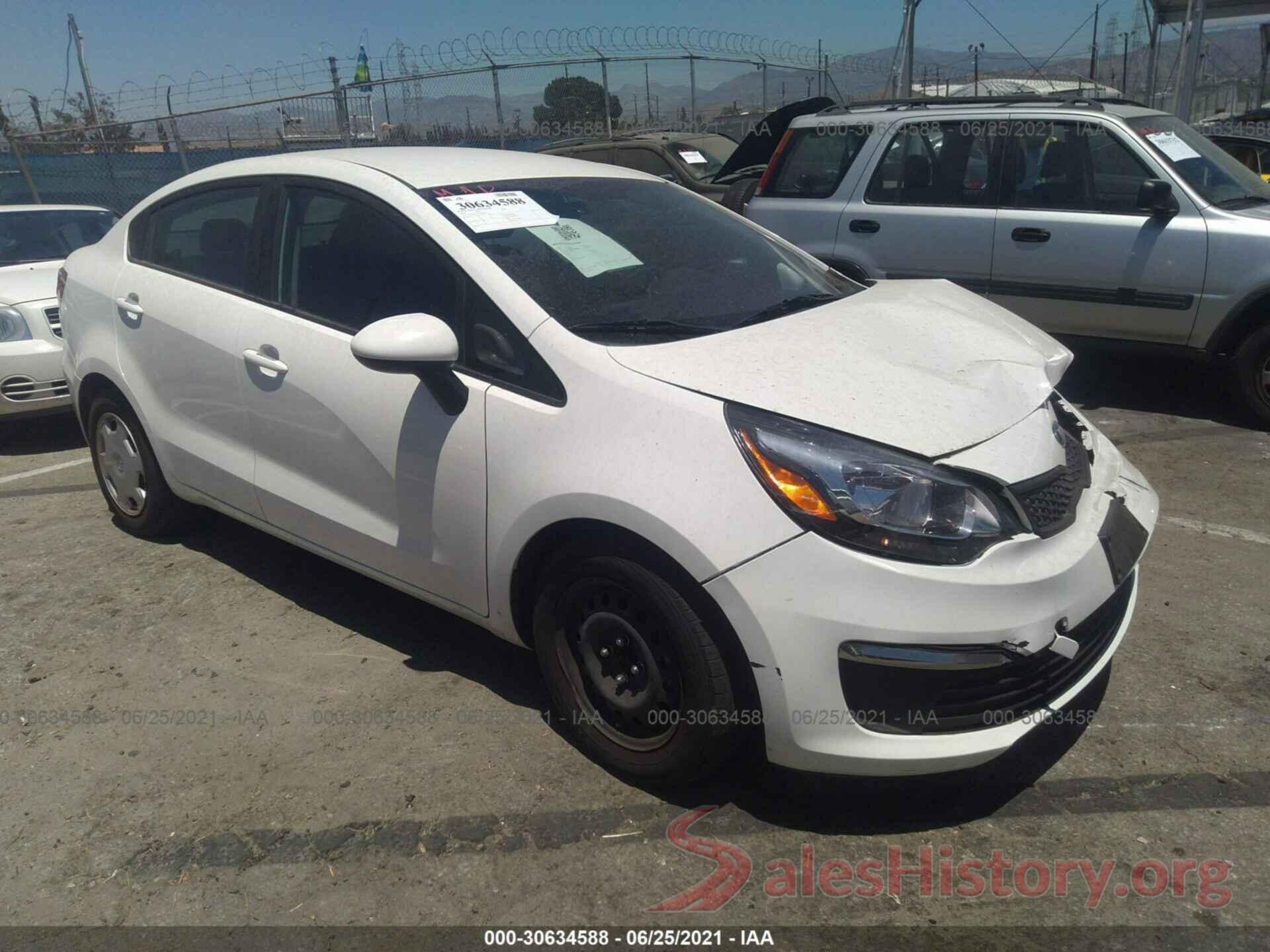 KNADM4A31G6638431 2016 KIA RIO