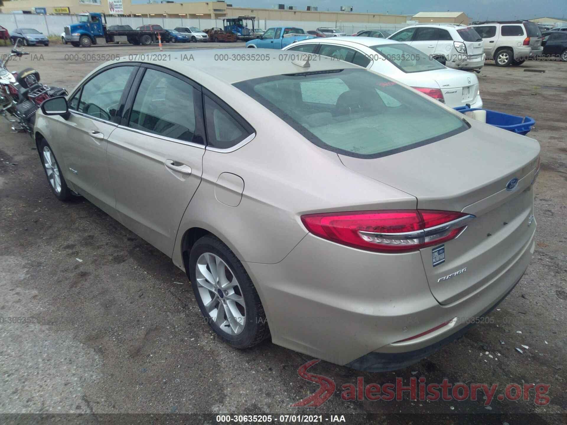 3FA6P0LU1KR206599 2019 FORD FUSION HYBRID