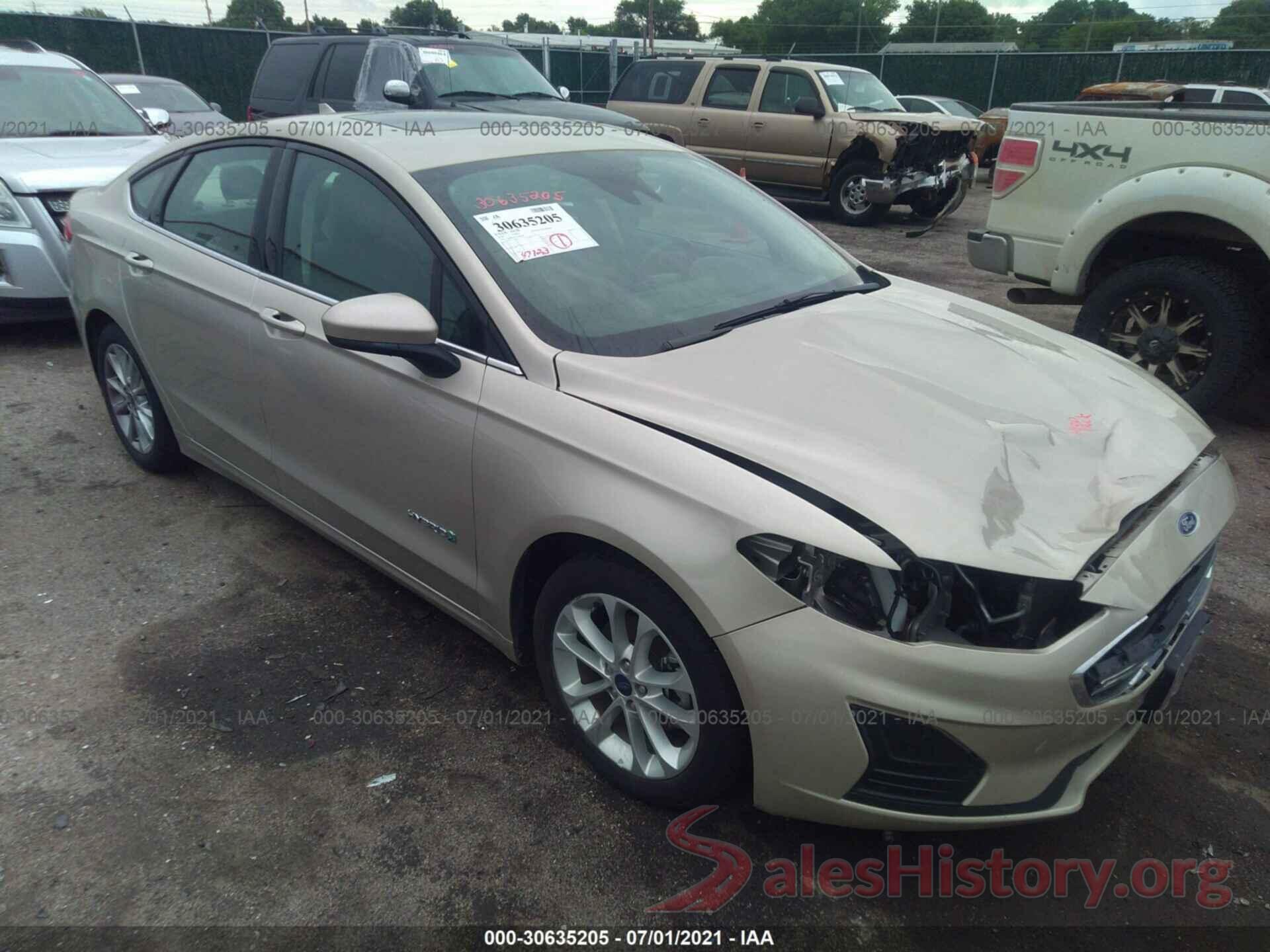 3FA6P0LU1KR206599 2019 FORD FUSION HYBRID