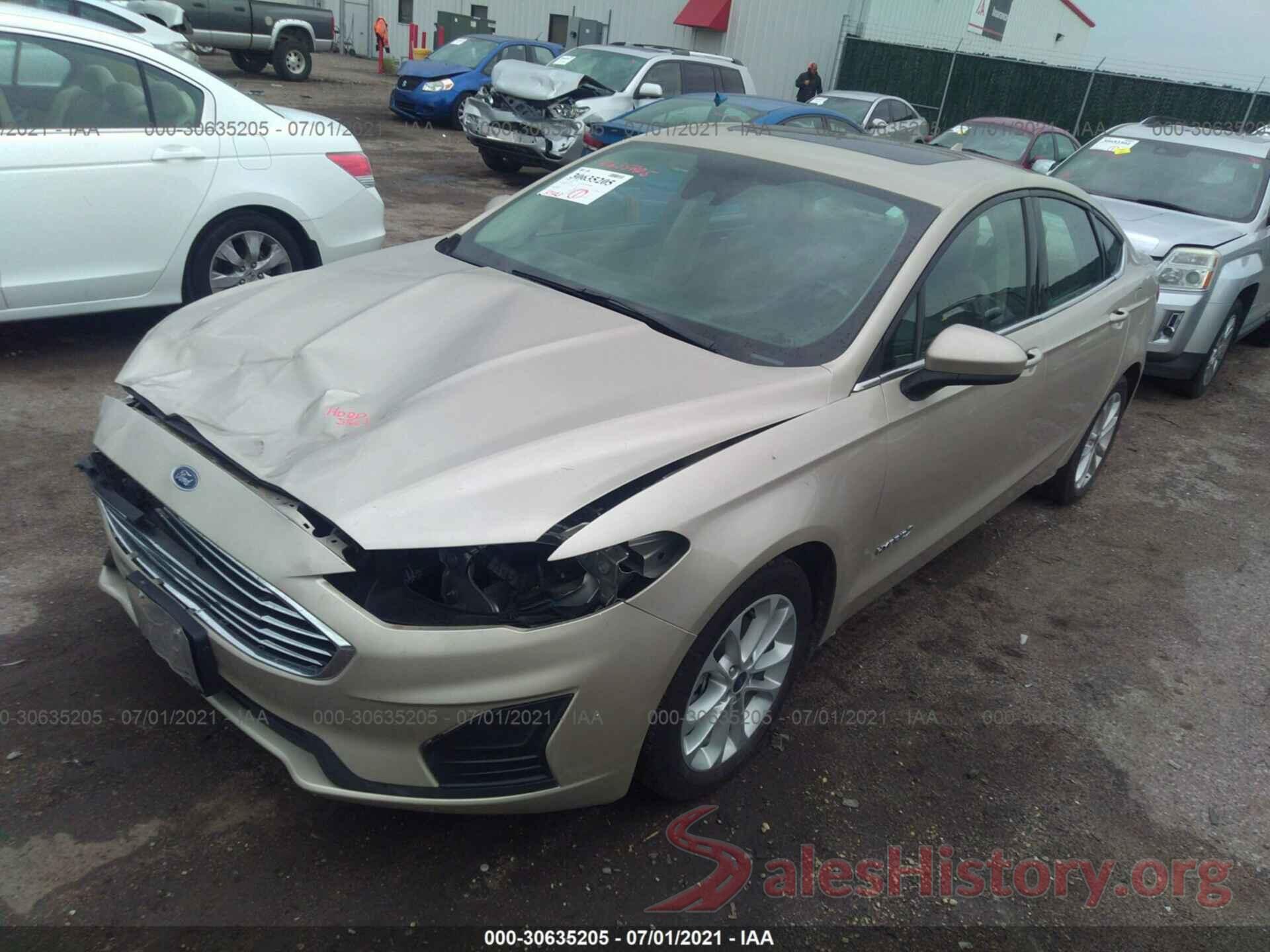 3FA6P0LU1KR206599 2019 FORD FUSION HYBRID