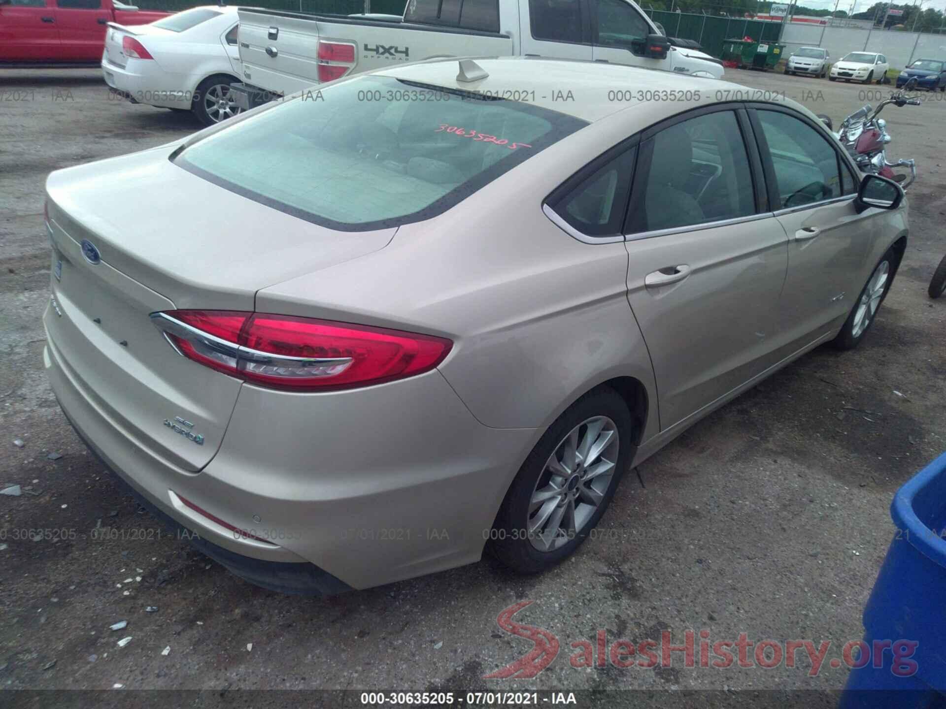 3FA6P0LU1KR206599 2019 FORD FUSION HYBRID