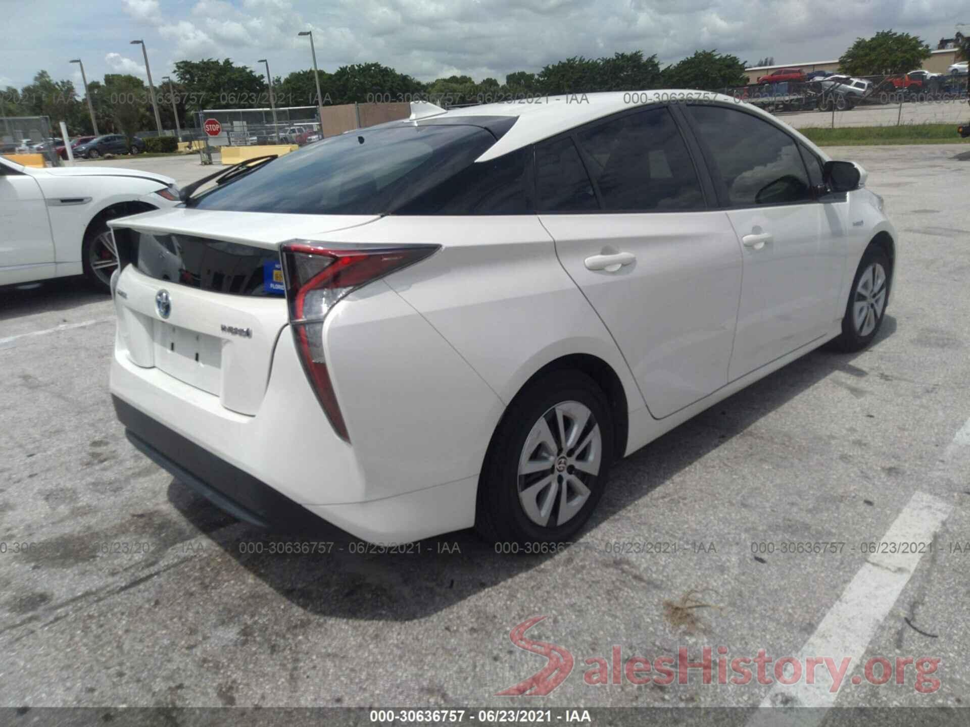 JTDKARFU2H3036075 2017 TOYOTA PRIUS