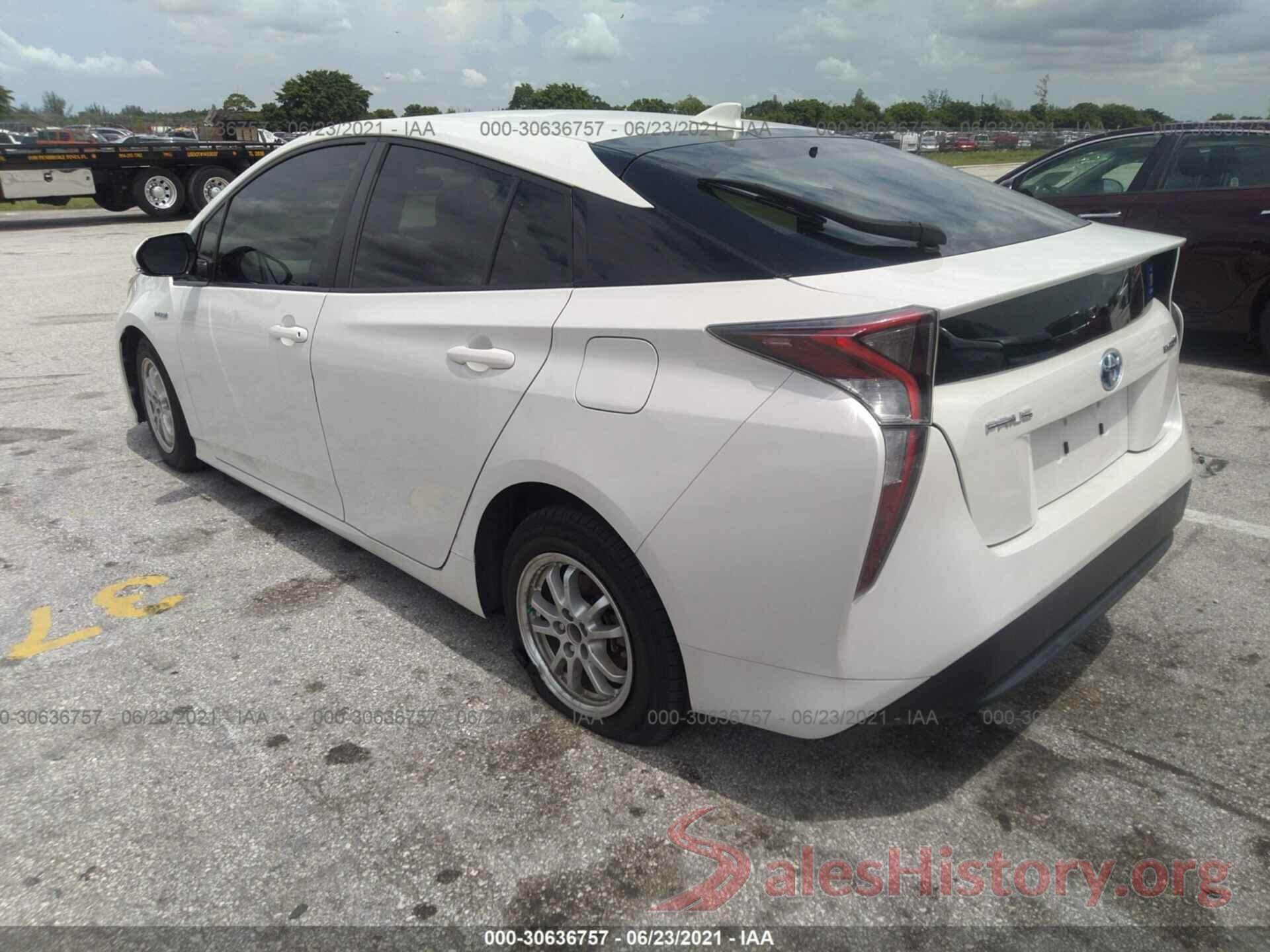 JTDKARFU2H3036075 2017 TOYOTA PRIUS