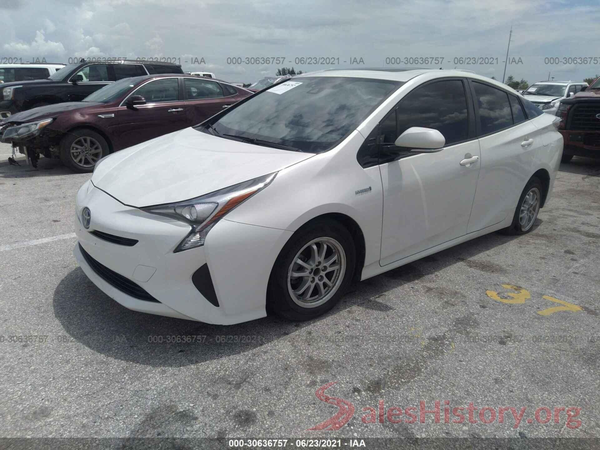 JTDKARFU2H3036075 2017 TOYOTA PRIUS