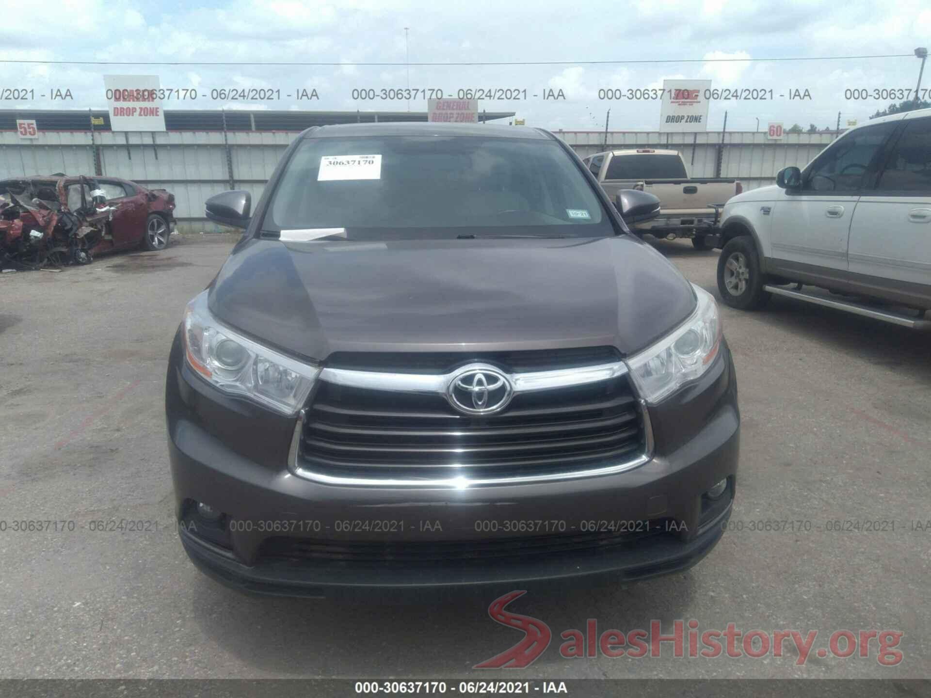 5TDZKRFH2GS138584 2016 TOYOTA HIGHLANDER