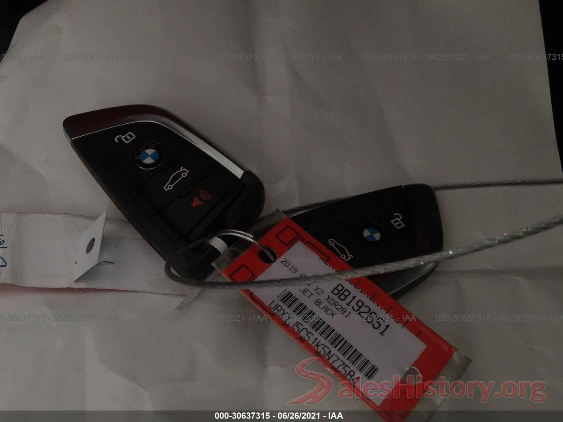 WBXYJ5C51K5N77584 2019 BMW X2