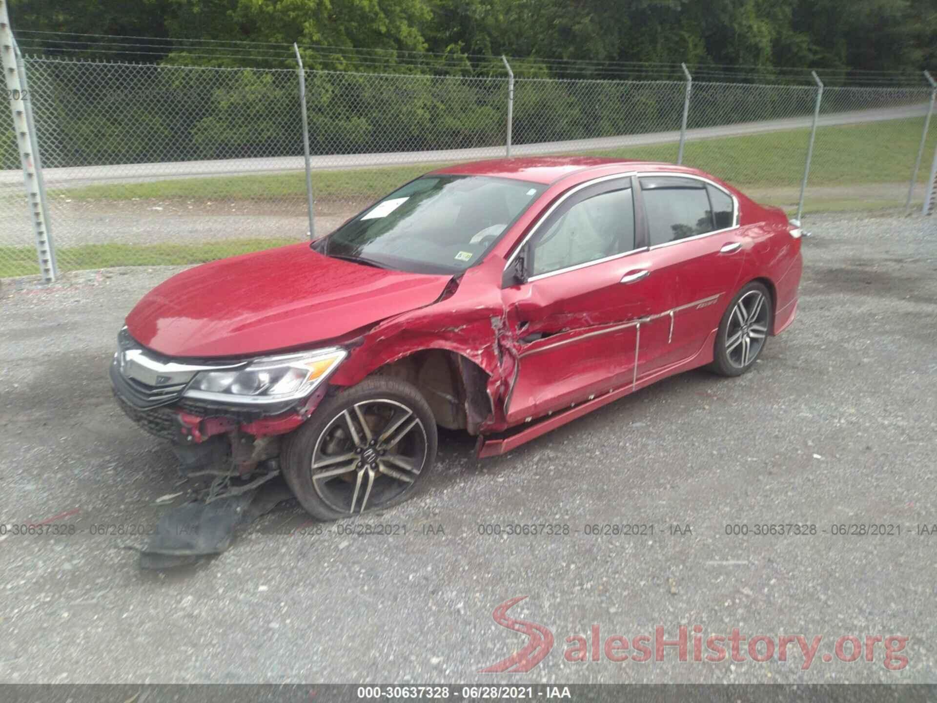 1HGCR2F52GA178421 2016 HONDA ACCORD SEDAN