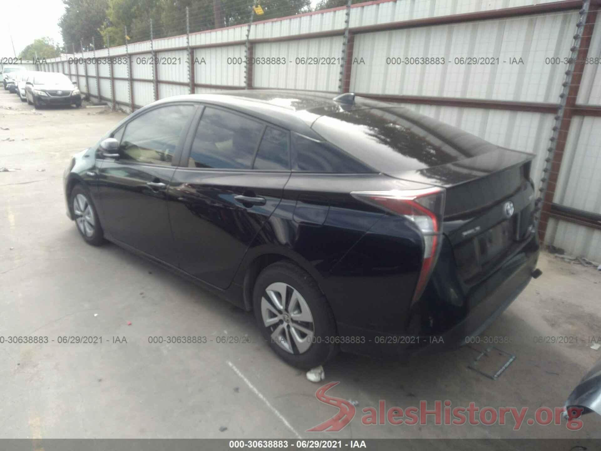 JTDKARFU6G3510169 2016 TOYOTA PRIUS