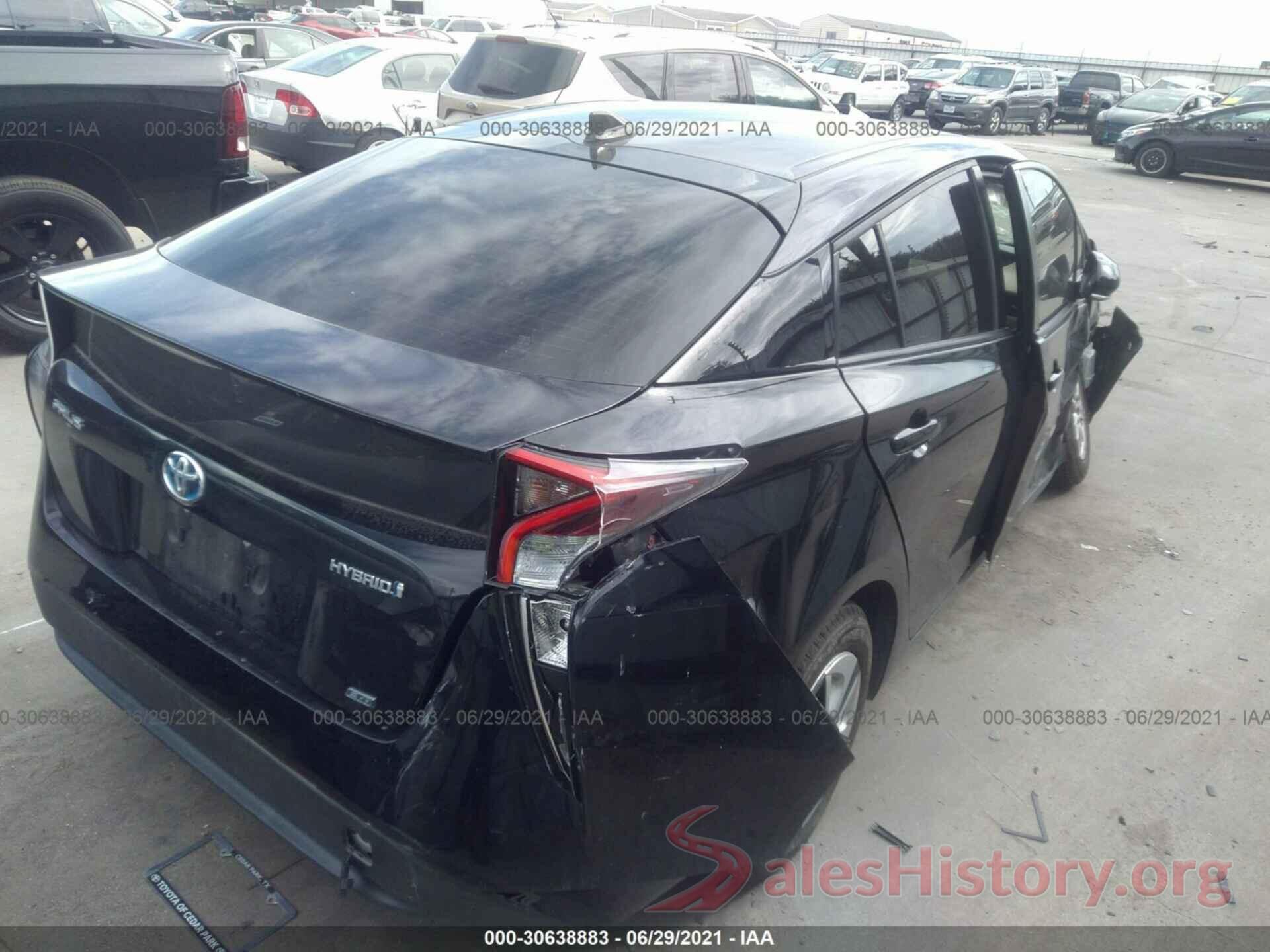 JTDKARFU6G3510169 2016 TOYOTA PRIUS