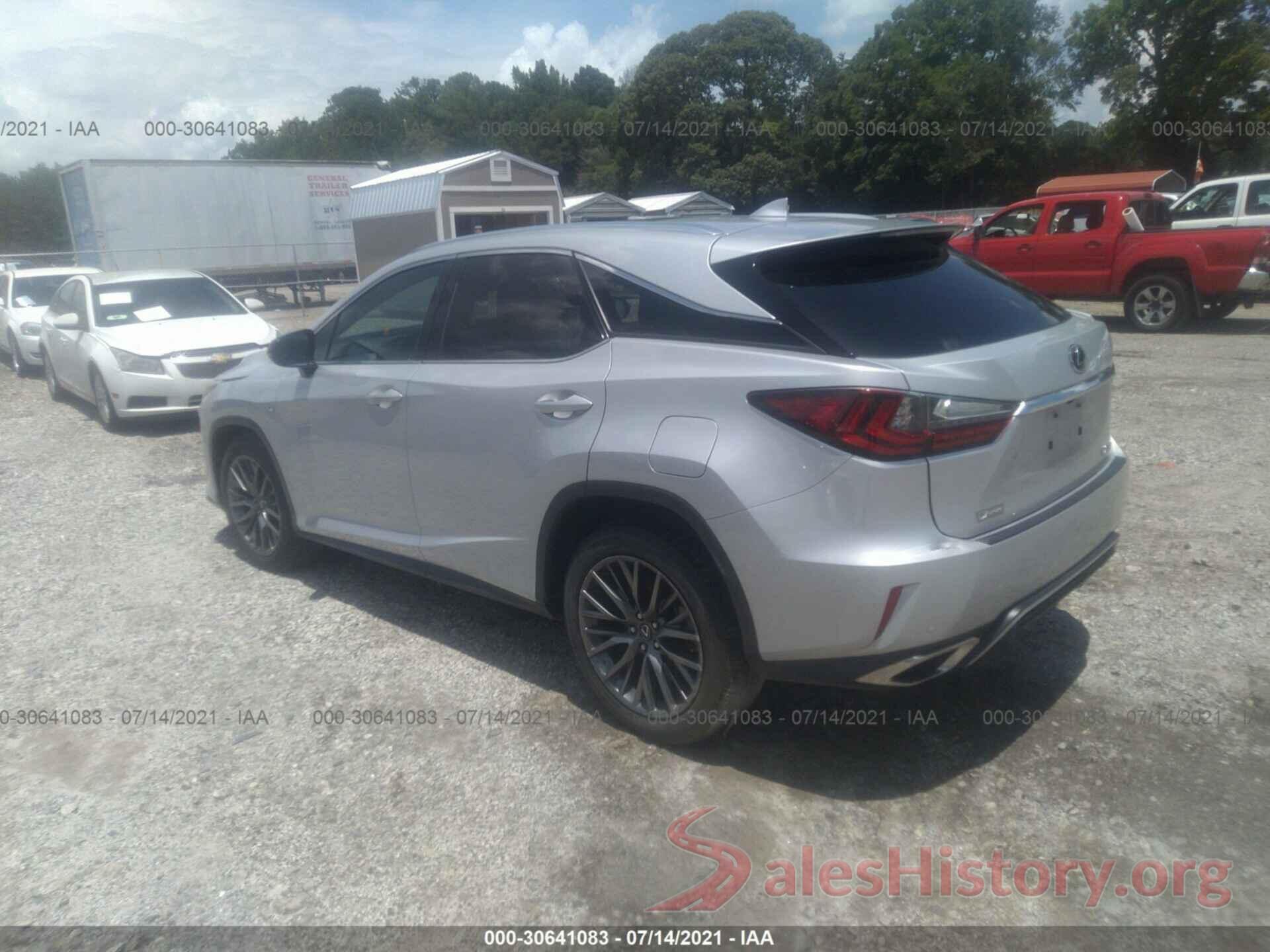 2T2ZZMCA9HC085359 2017 LEXUS RX