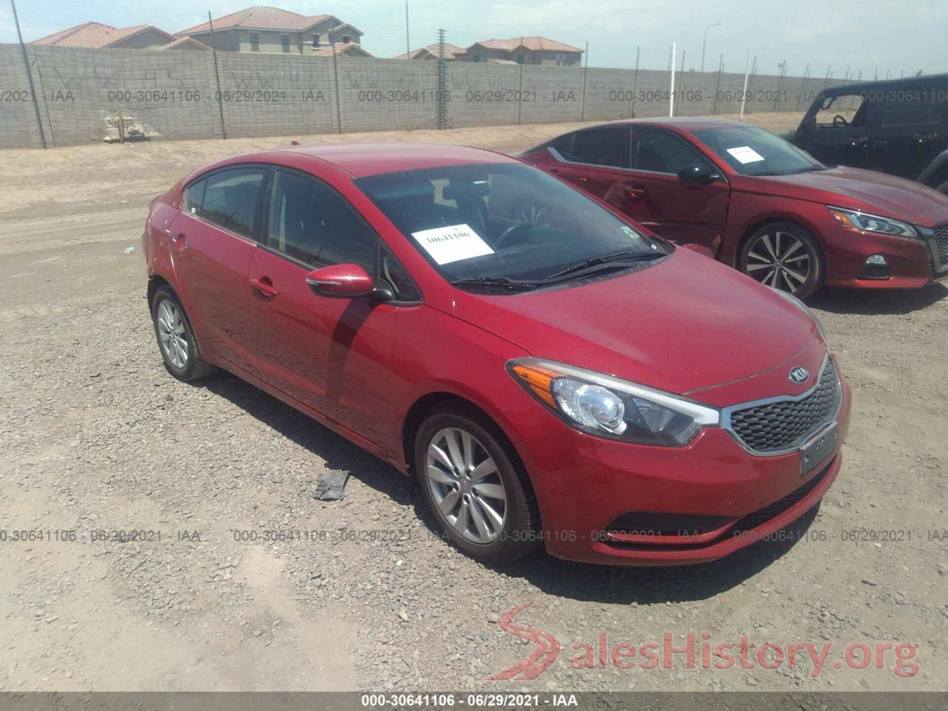 KNAFX4A65G5542768 2016 KIA FORTE