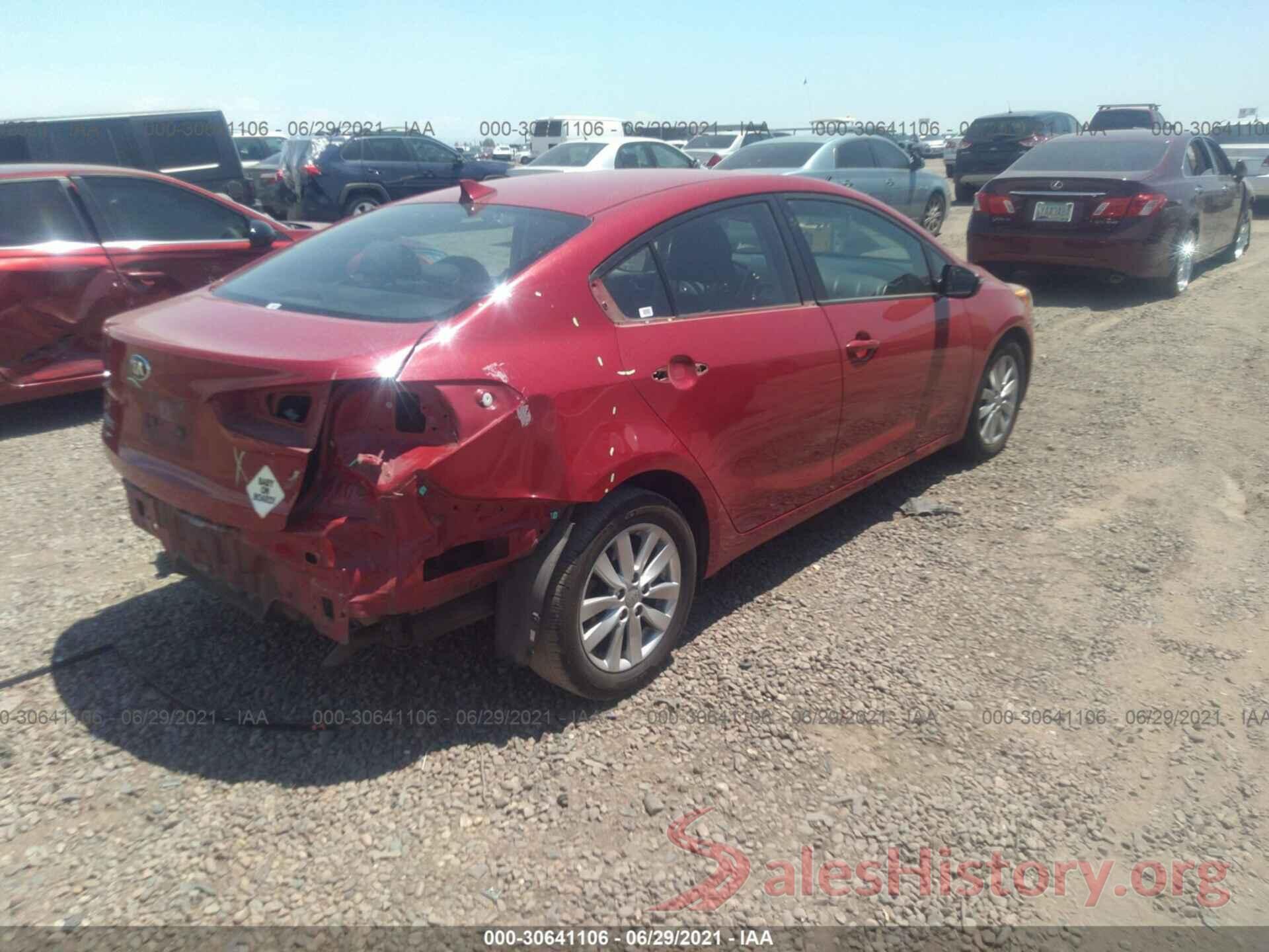 KNAFX4A65G5542768 2016 KIA FORTE