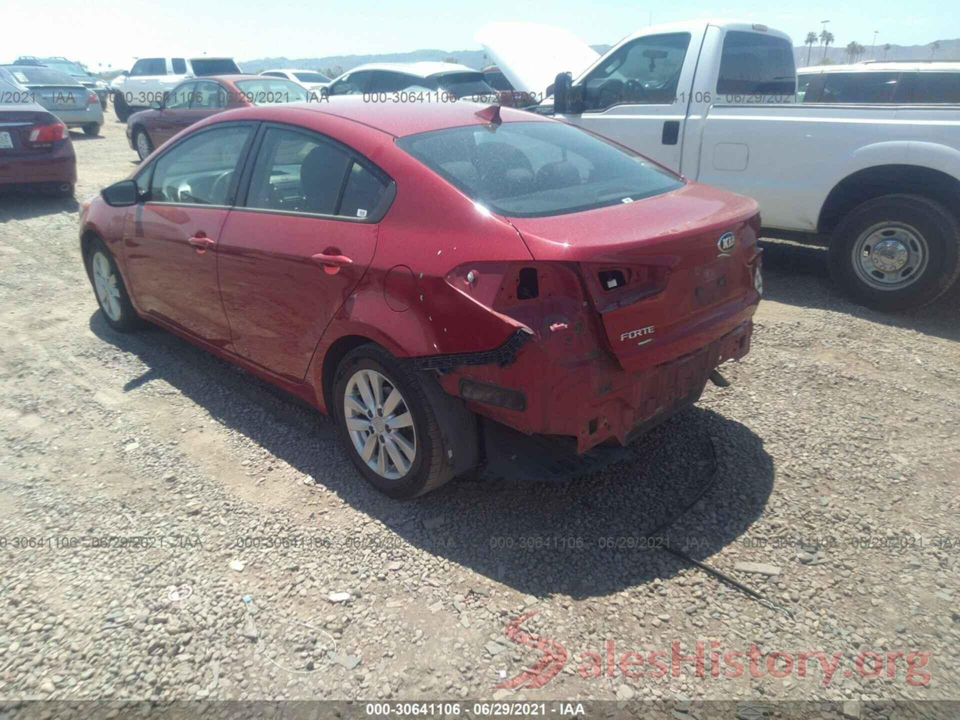 KNAFX4A65G5542768 2016 KIA FORTE