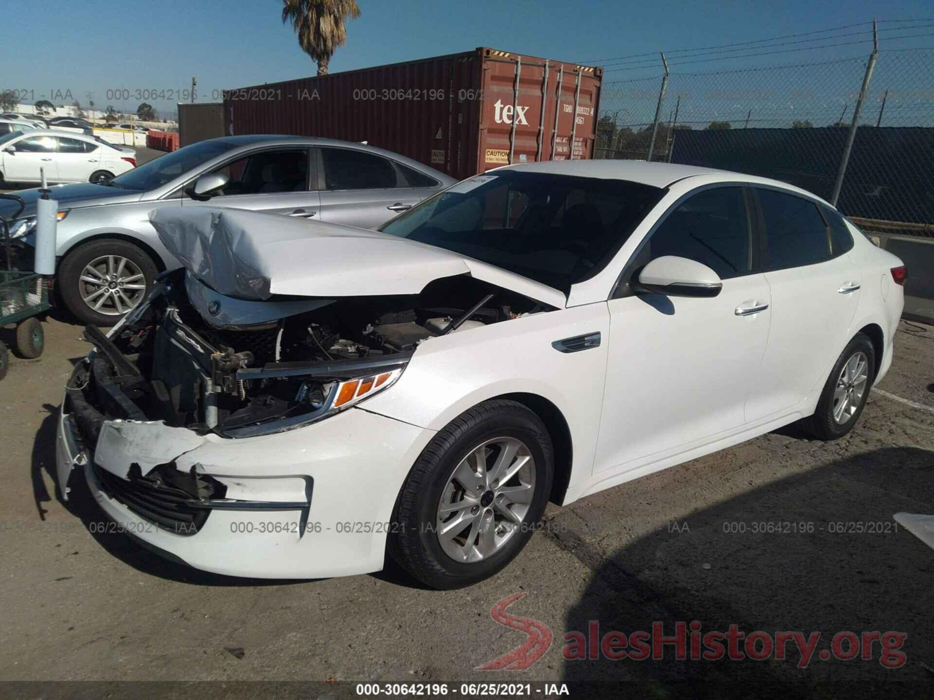 5XXGT4L36GG095434 2016 KIA OPTIMA