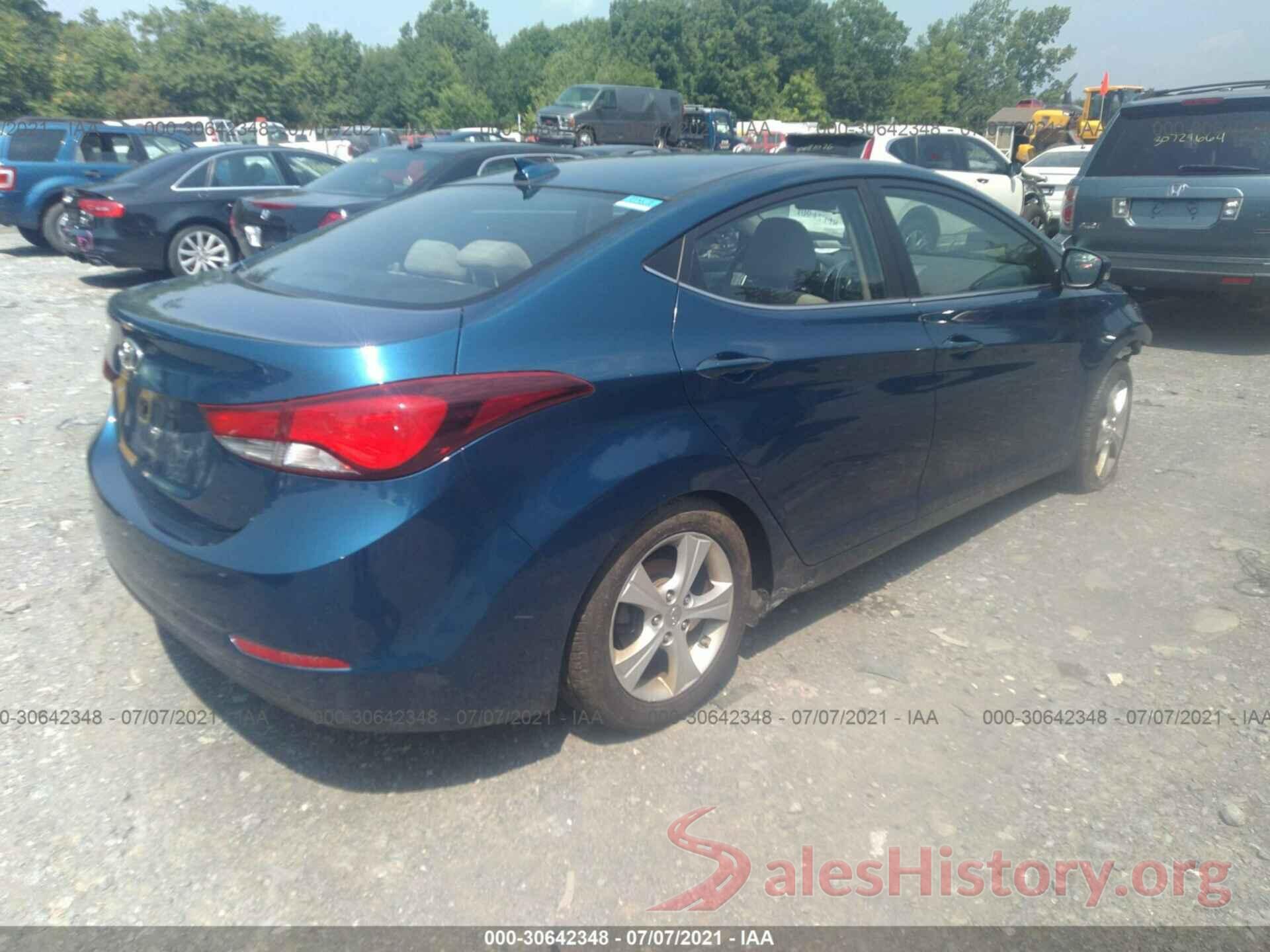 KMHDH4AE3GU623025 2016 HYUNDAI ELANTRA