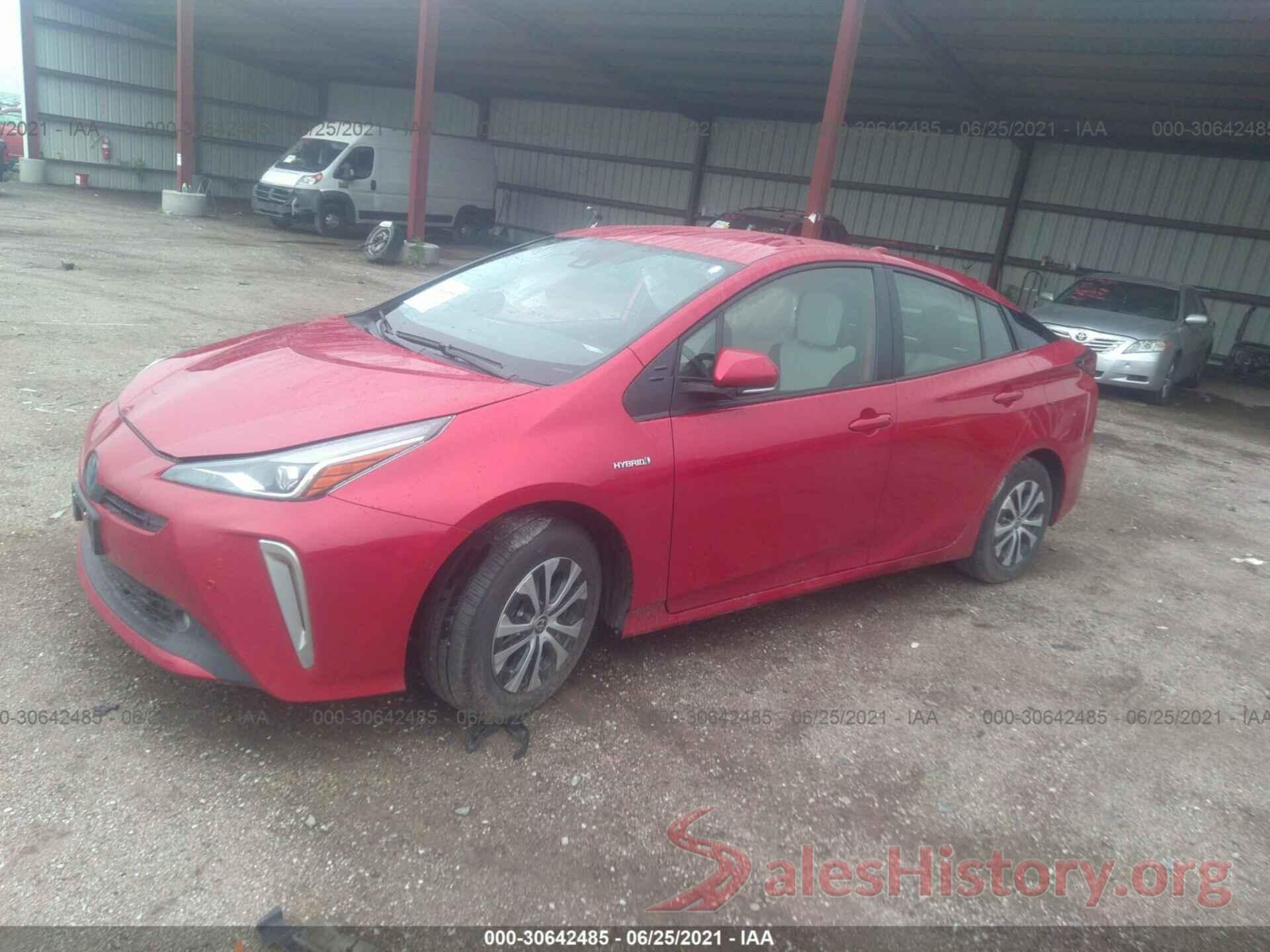 JTDL9MFU6M3023033 2021 TOYOTA PRIUS