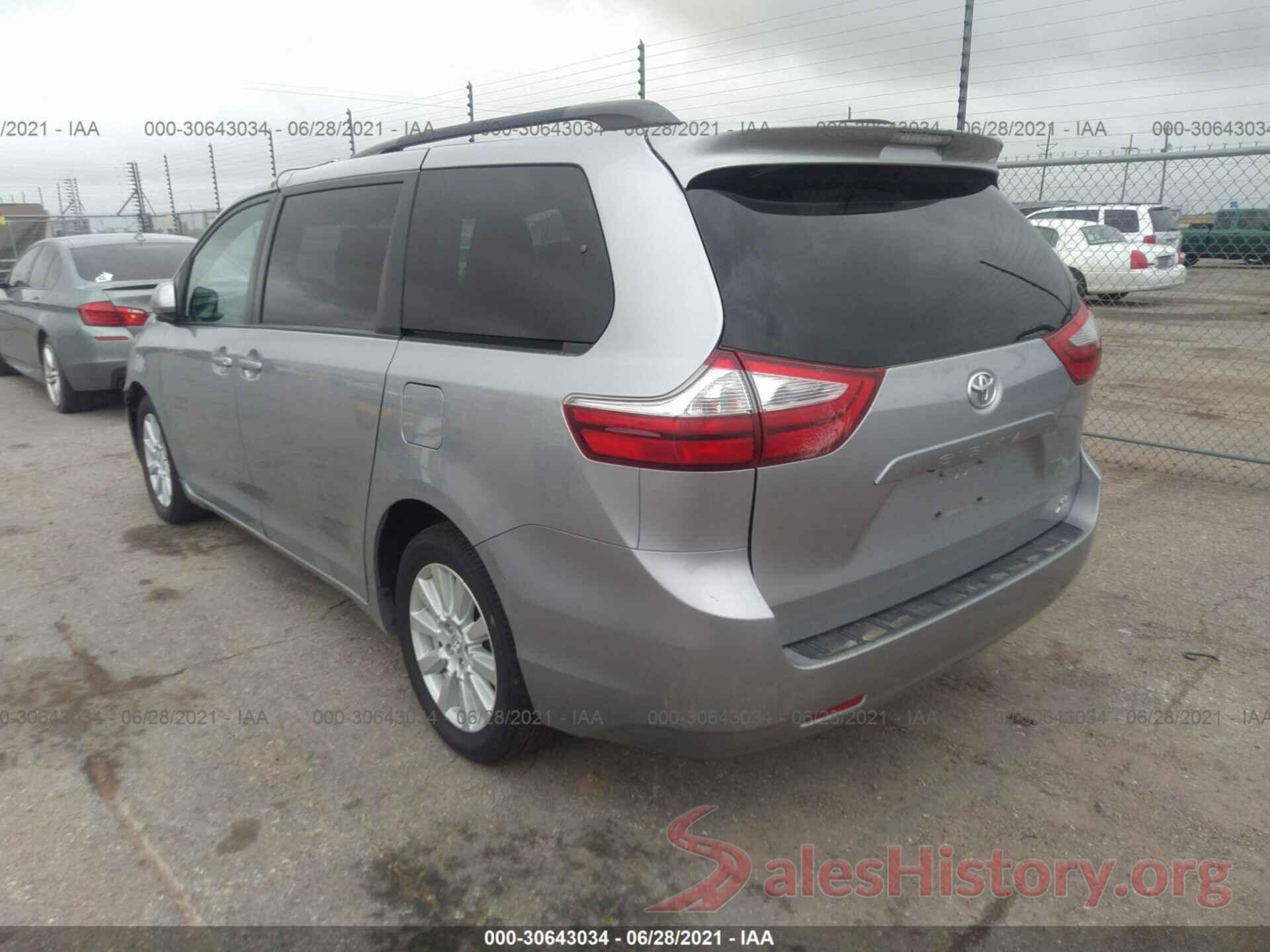 5TDJZ3DC6HS183817 2017 TOYOTA SIENNA