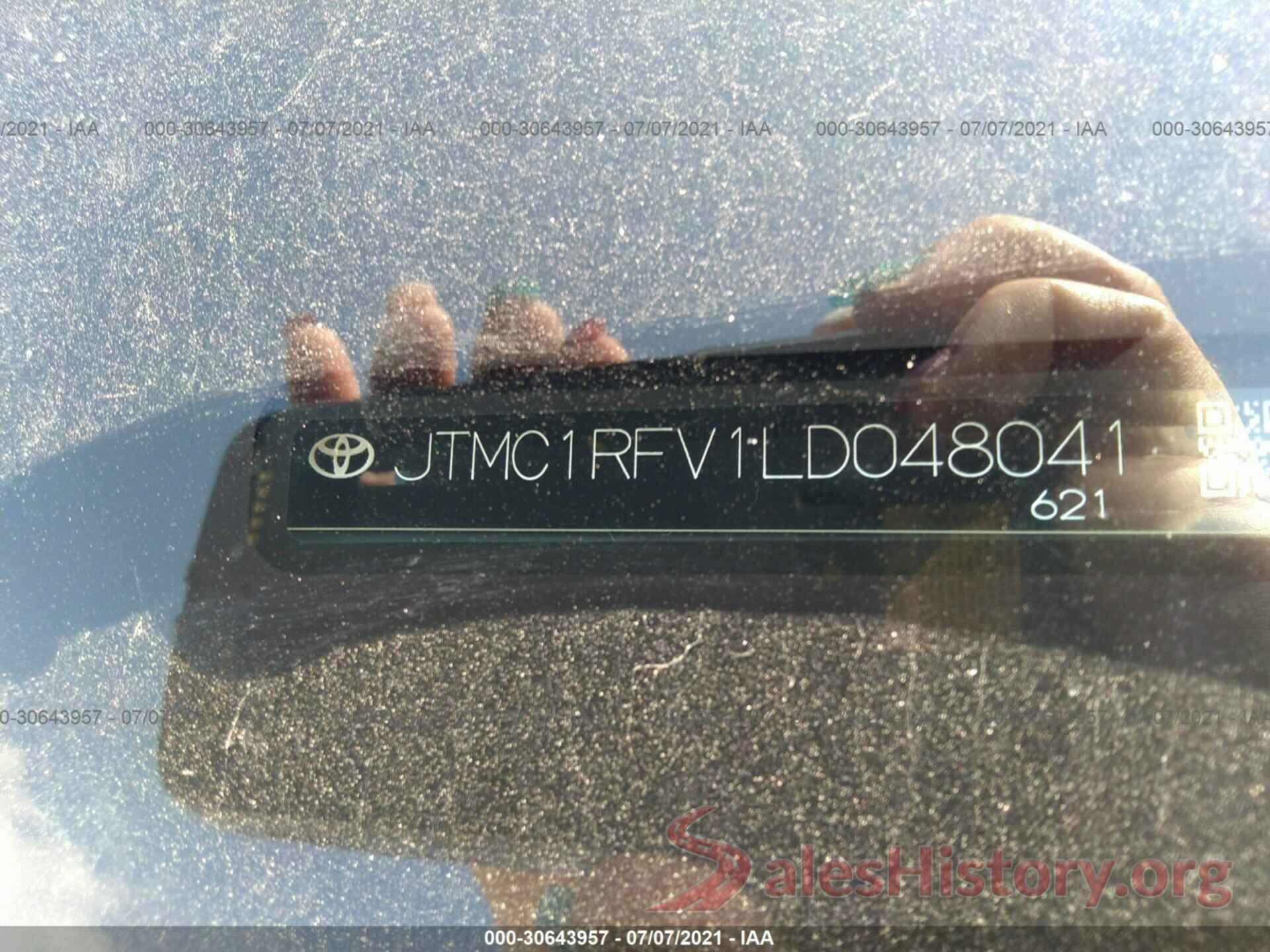 JTMC1RFV1LD048041 2020 TOYOTA RAV4