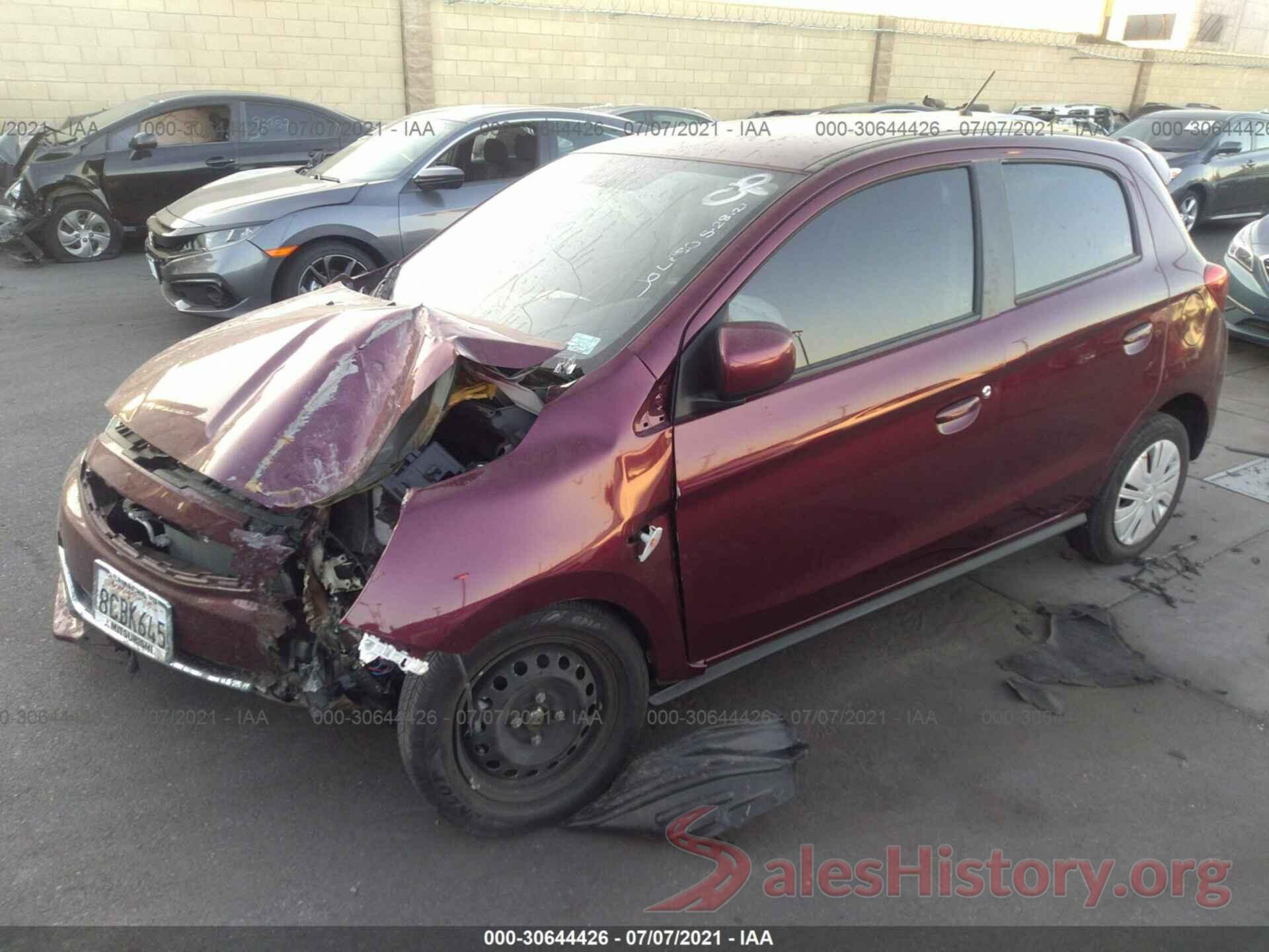 ML32A3HJ2JH004982 2018 MITSUBISHI MIRAGE