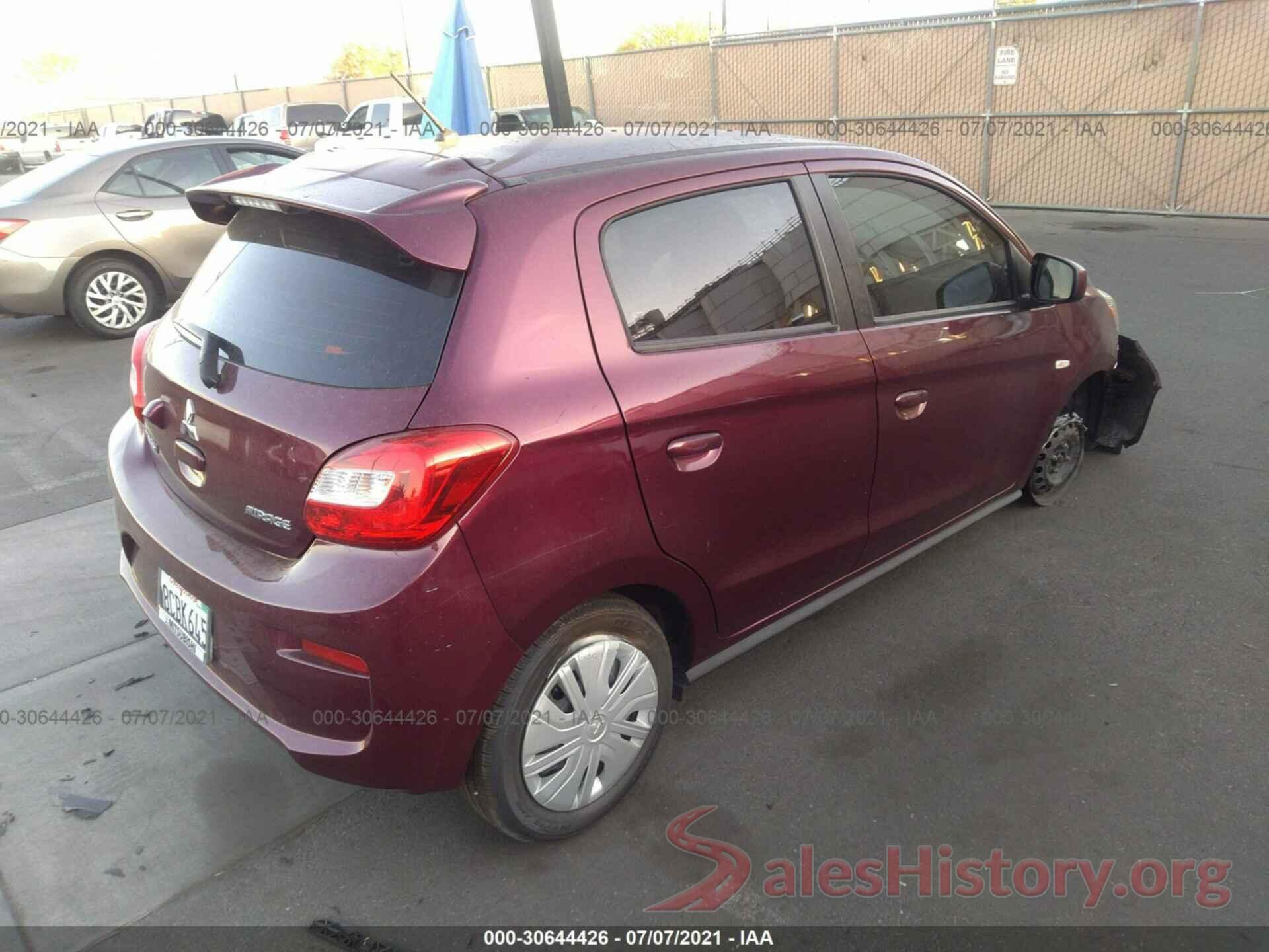 ML32A3HJ2JH004982 2018 MITSUBISHI MIRAGE