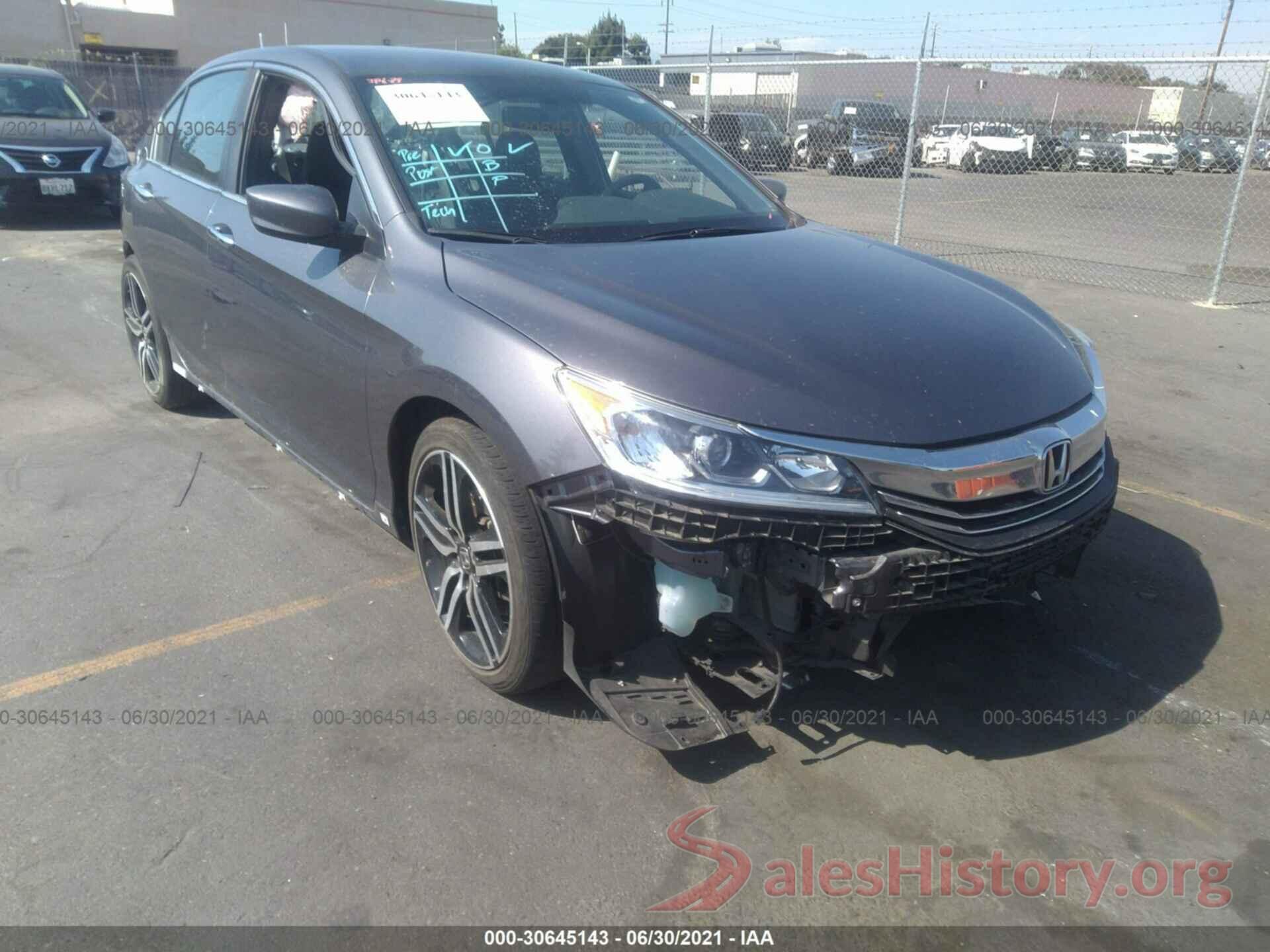 1HGCR2F50HA263209 2017 HONDA ACCORD SEDAN