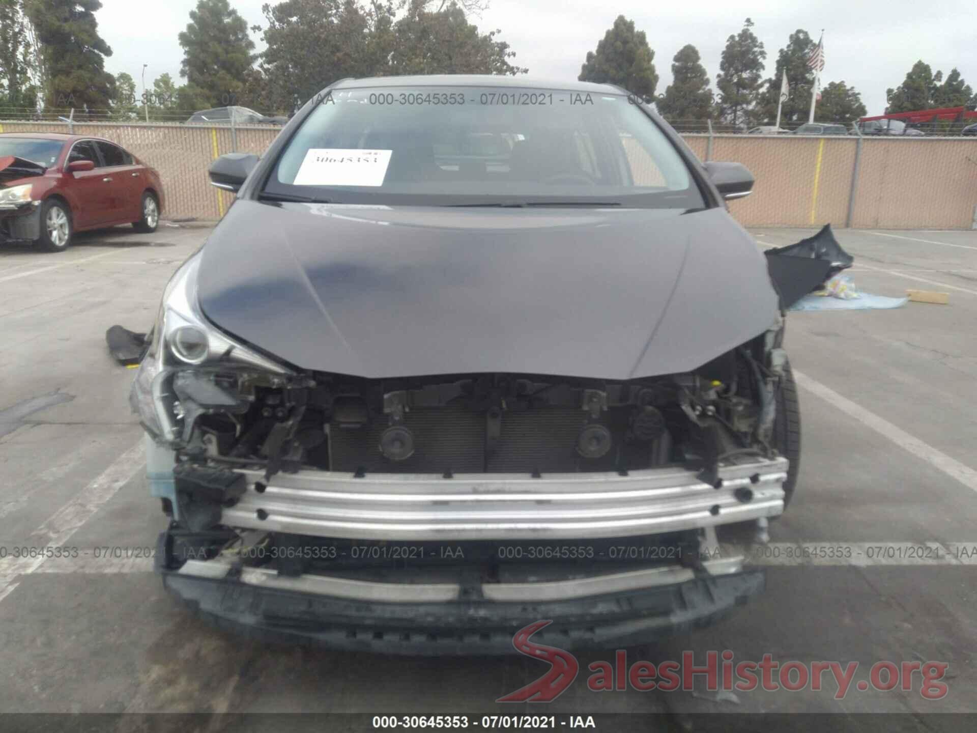 JTDKBRFU2G3011687 2016 TOYOTA PRIUS