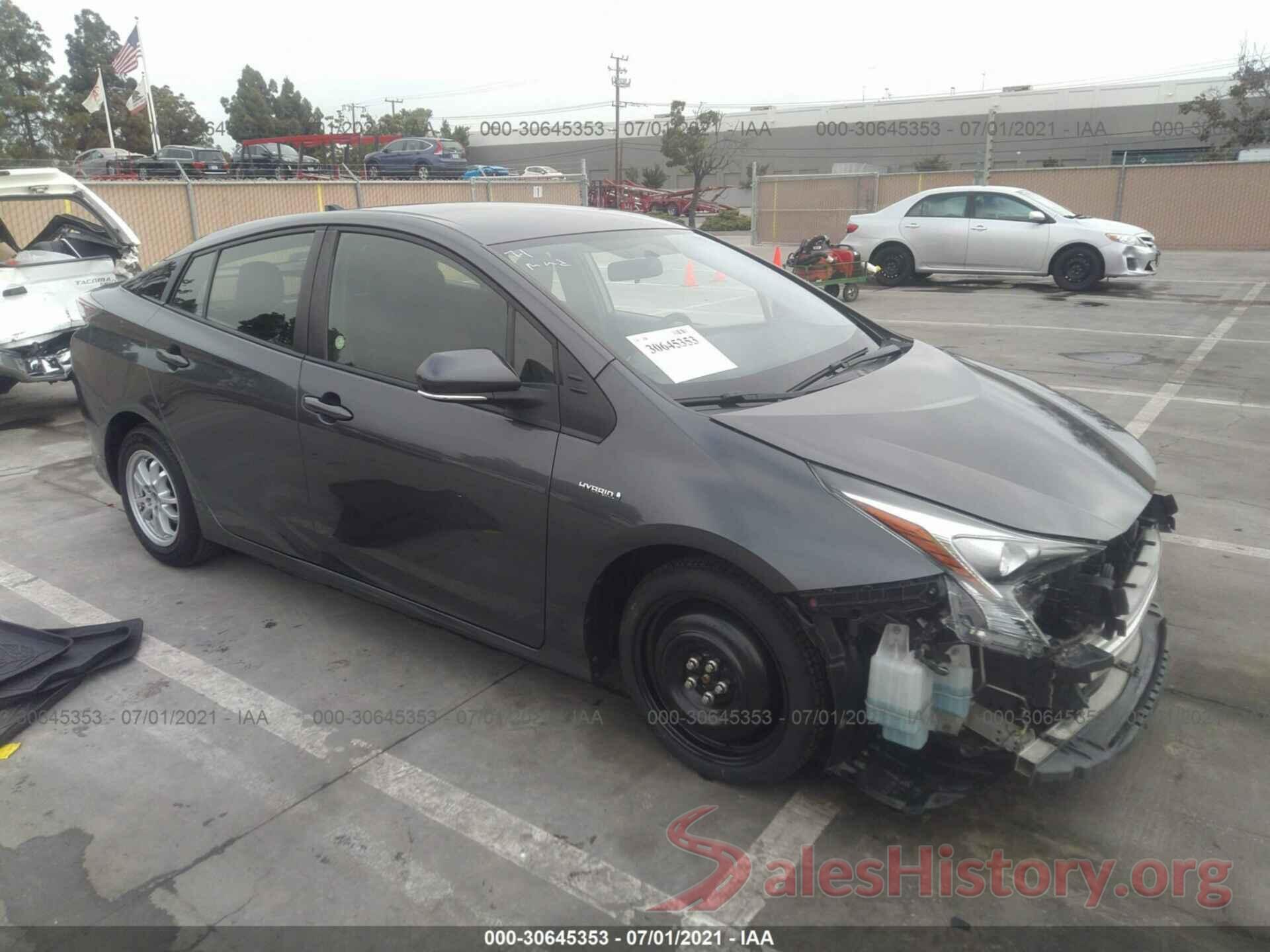 JTDKBRFU2G3011687 2016 TOYOTA PRIUS