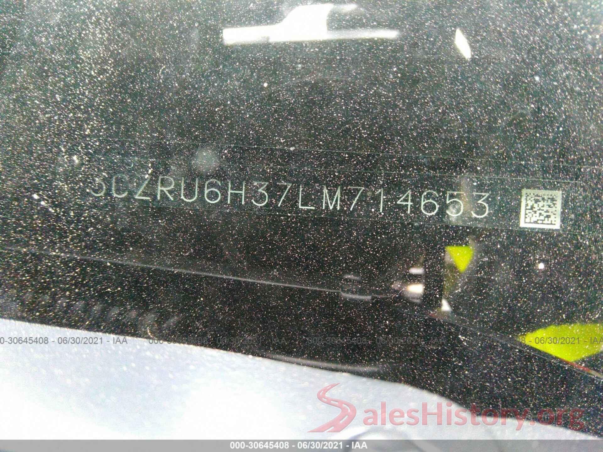 3CZRU6H37LM714653 2020 HONDA HR-V