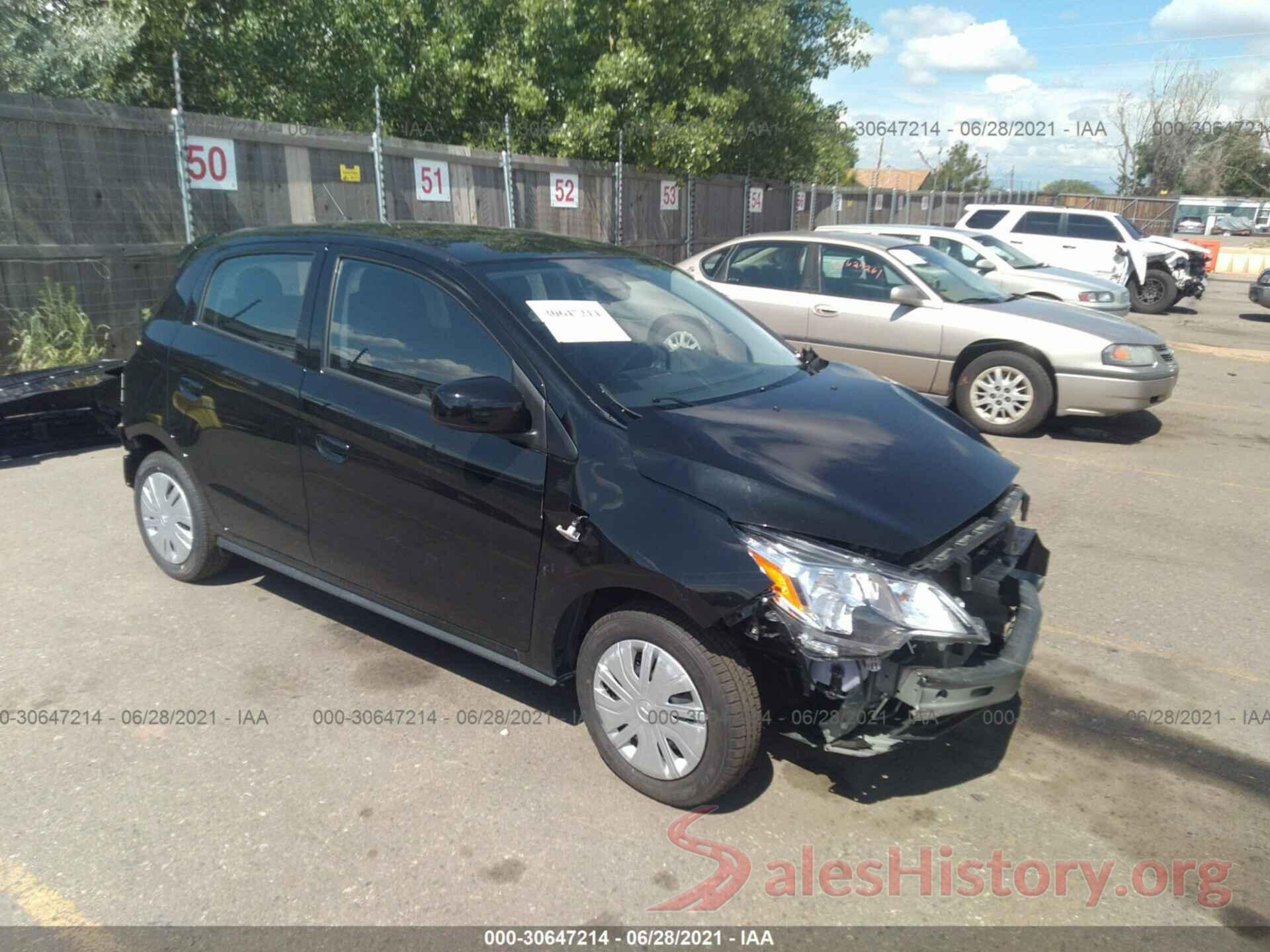 ML32AUHJ0MH006370 2021 MITSUBISHI MIRAGE