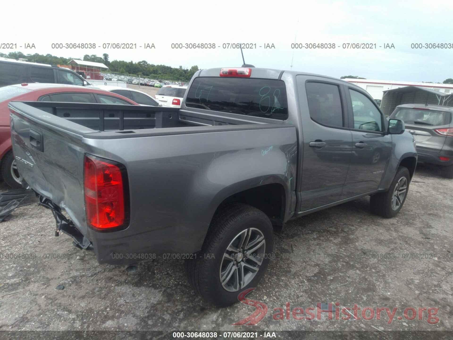 1GCGSBEN1M1172384 2021 CHEVROLET COLORADO