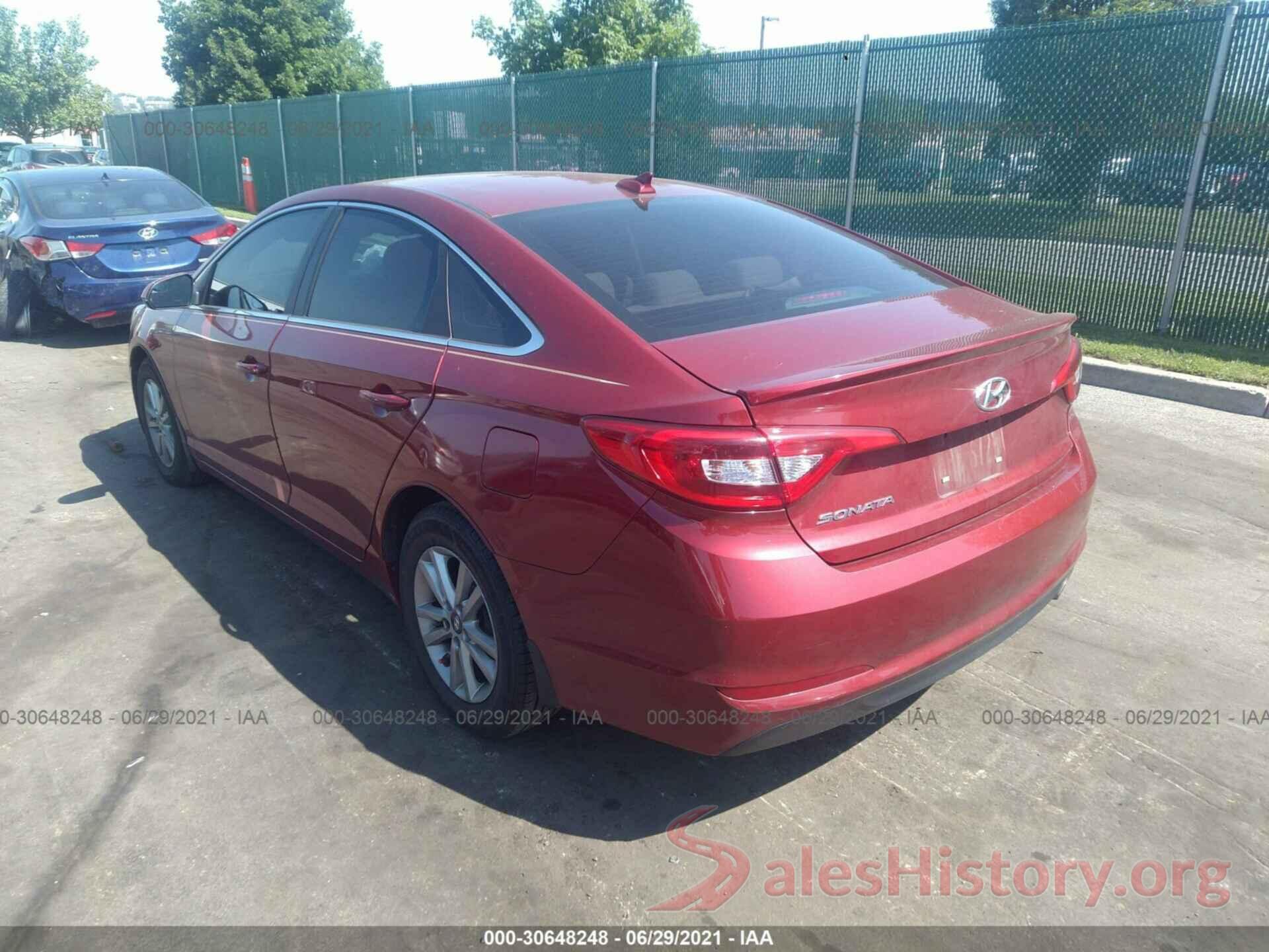 5NPE24AF5GH379973 2016 HYUNDAI SONATA