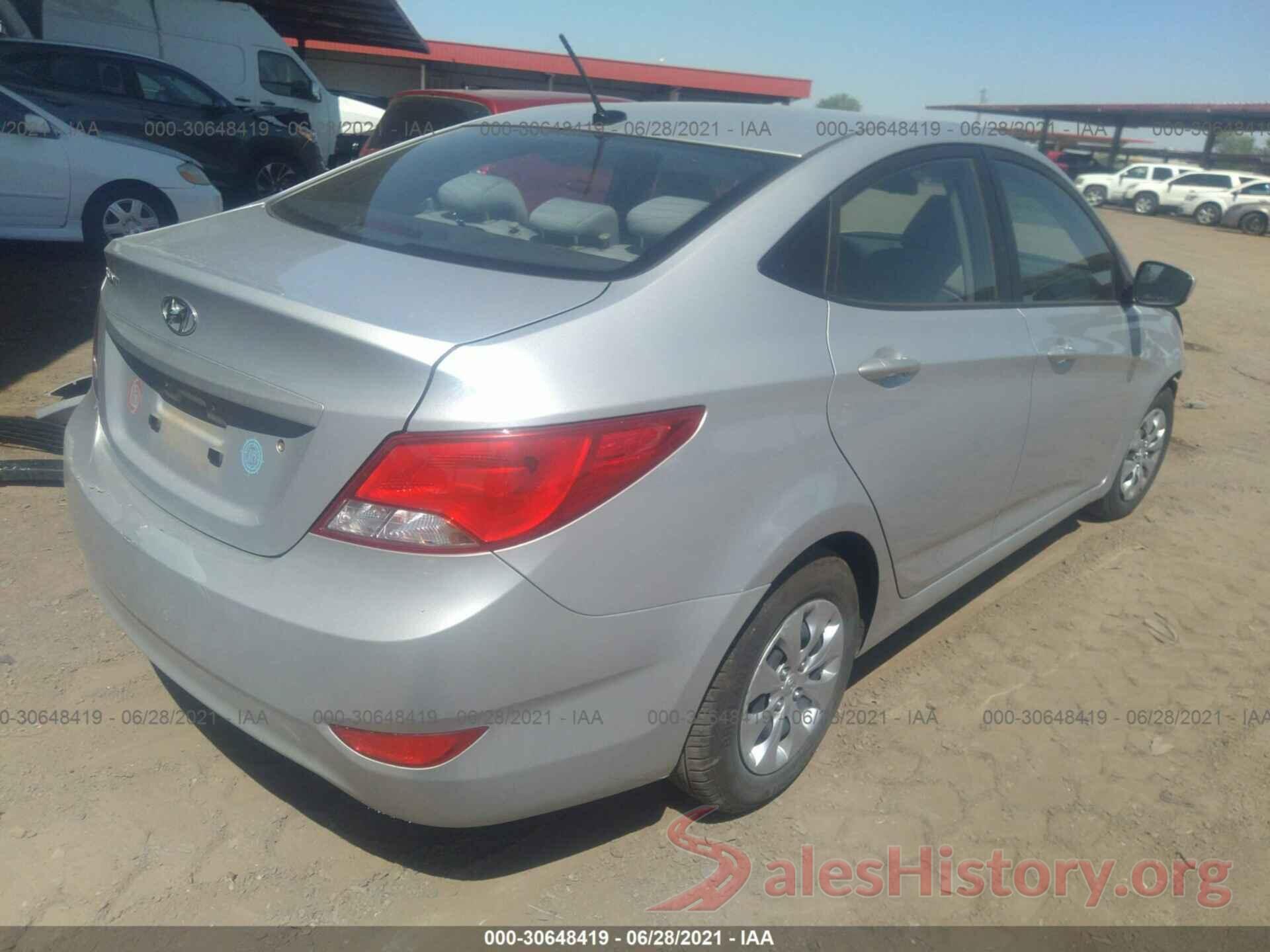 KMHCT4AE8GU071287 2016 HYUNDAI ACCENT