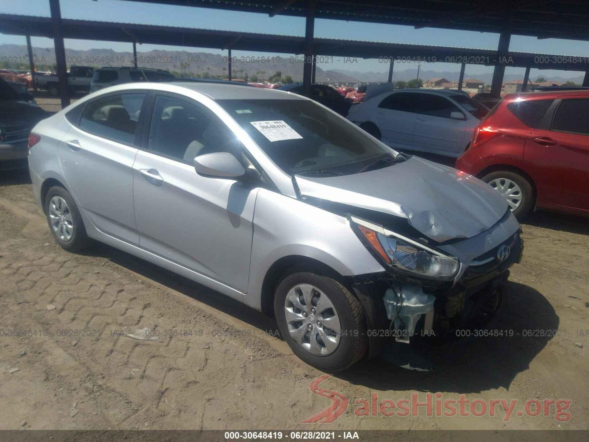 KMHCT4AE8GU071287 2016 HYUNDAI ACCENT