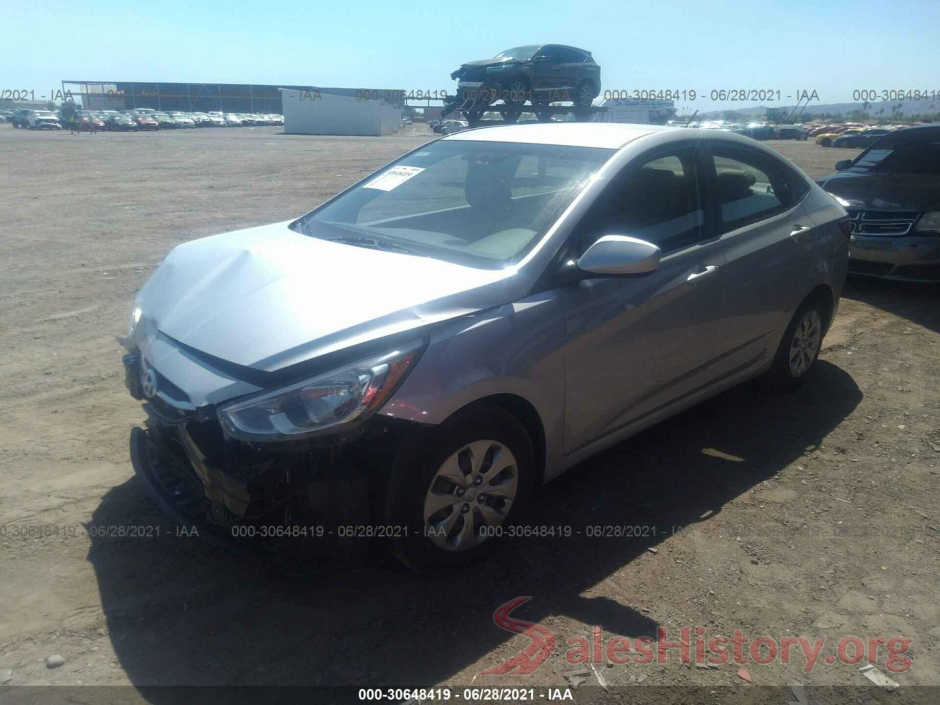 KMHCT4AE8GU071287 2016 HYUNDAI ACCENT