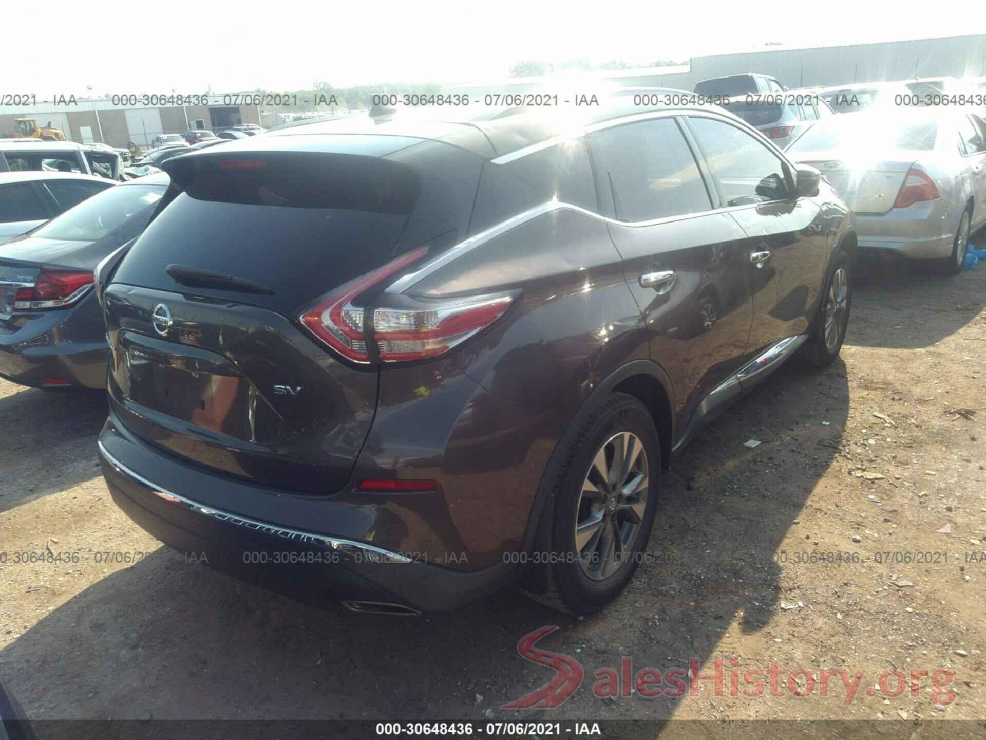 5N1AZ2MG0GN168291 2016 NISSAN MURANO