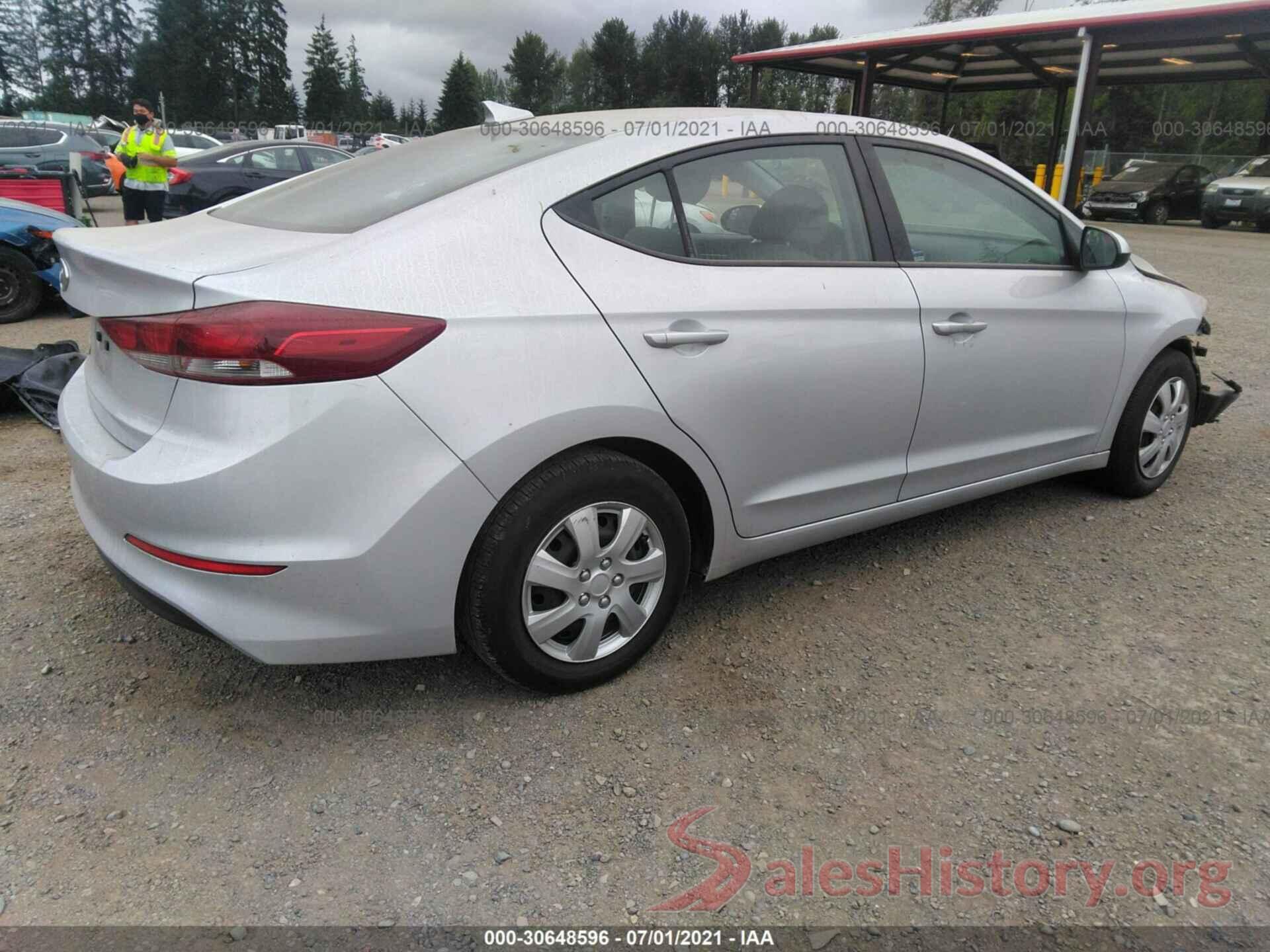 KMHD74LFXHU091105 2017 HYUNDAI ELANTRA