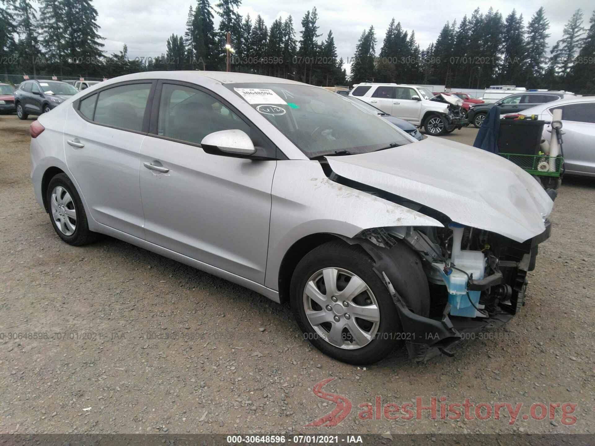 KMHD74LFXHU091105 2017 HYUNDAI ELANTRA