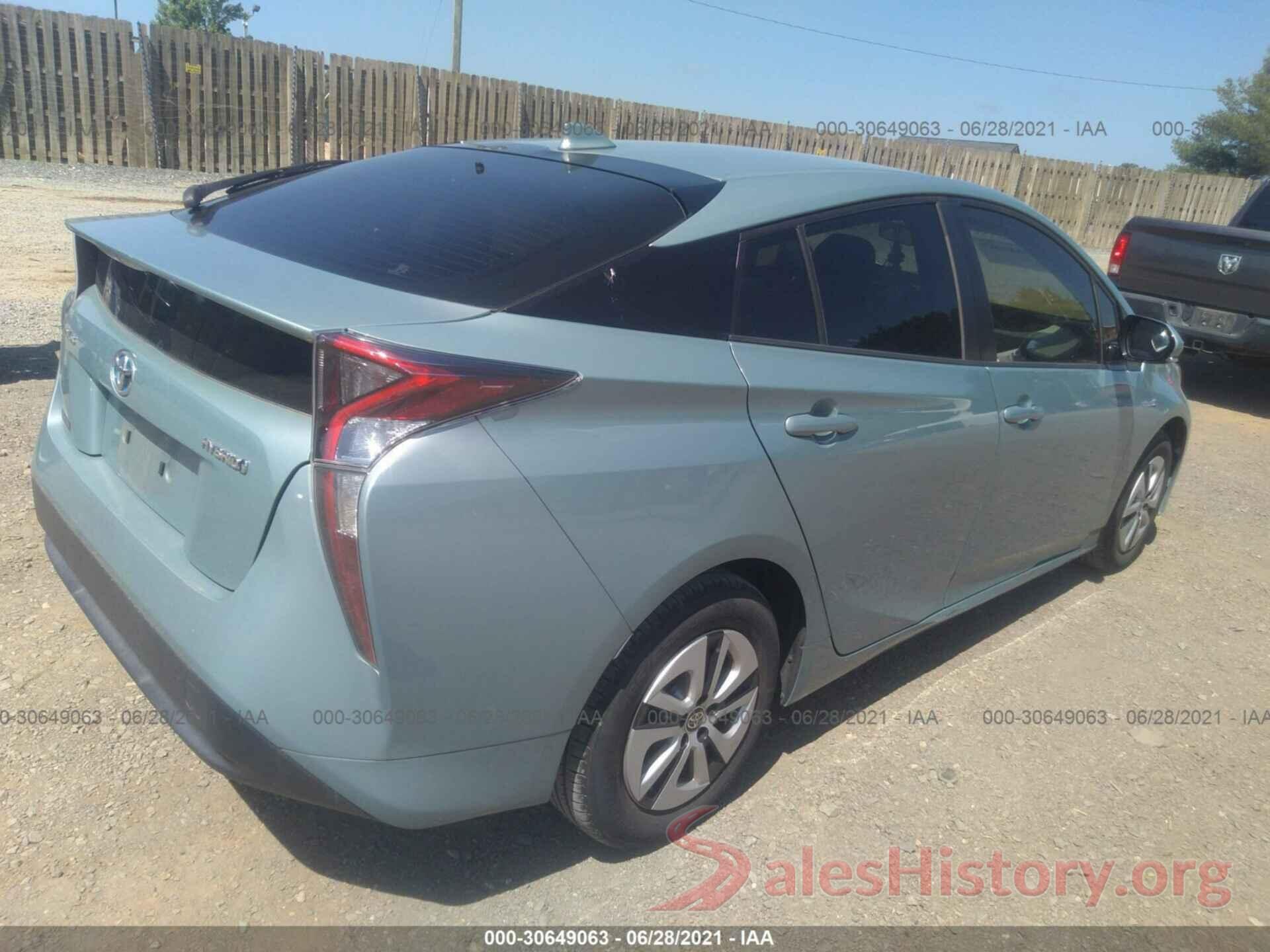 JTDKARFU7G3002020 2016 TOYOTA PRIUS