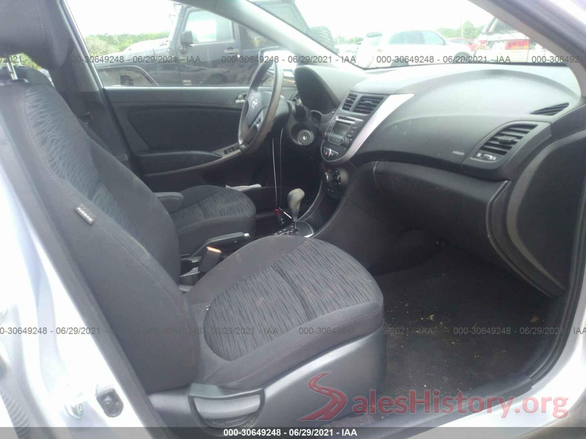 KMHCT5AE9HU315956 2017 HYUNDAI ACCENT