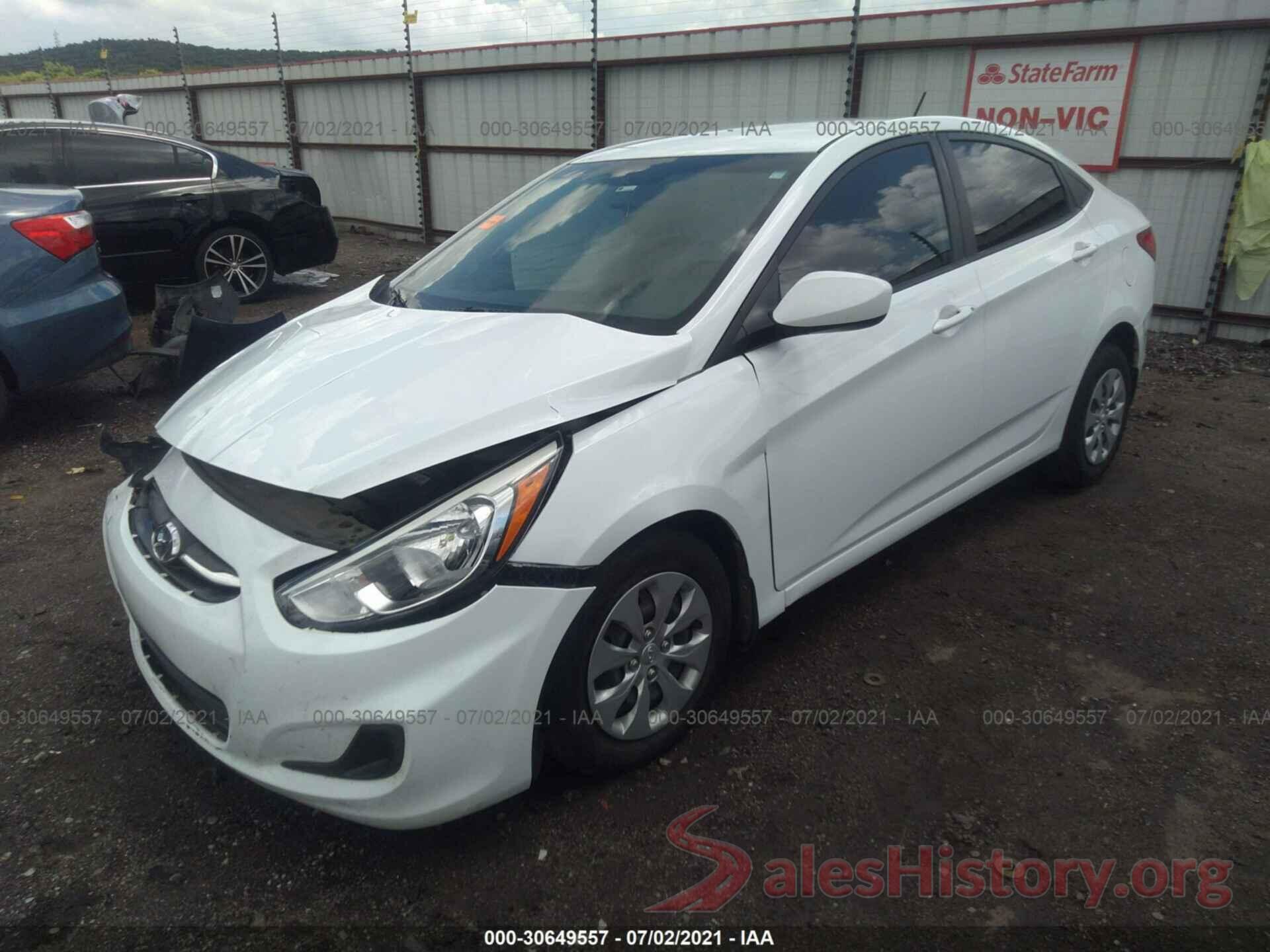 KMHCT4AE4HU345182 2017 HYUNDAI ACCENT