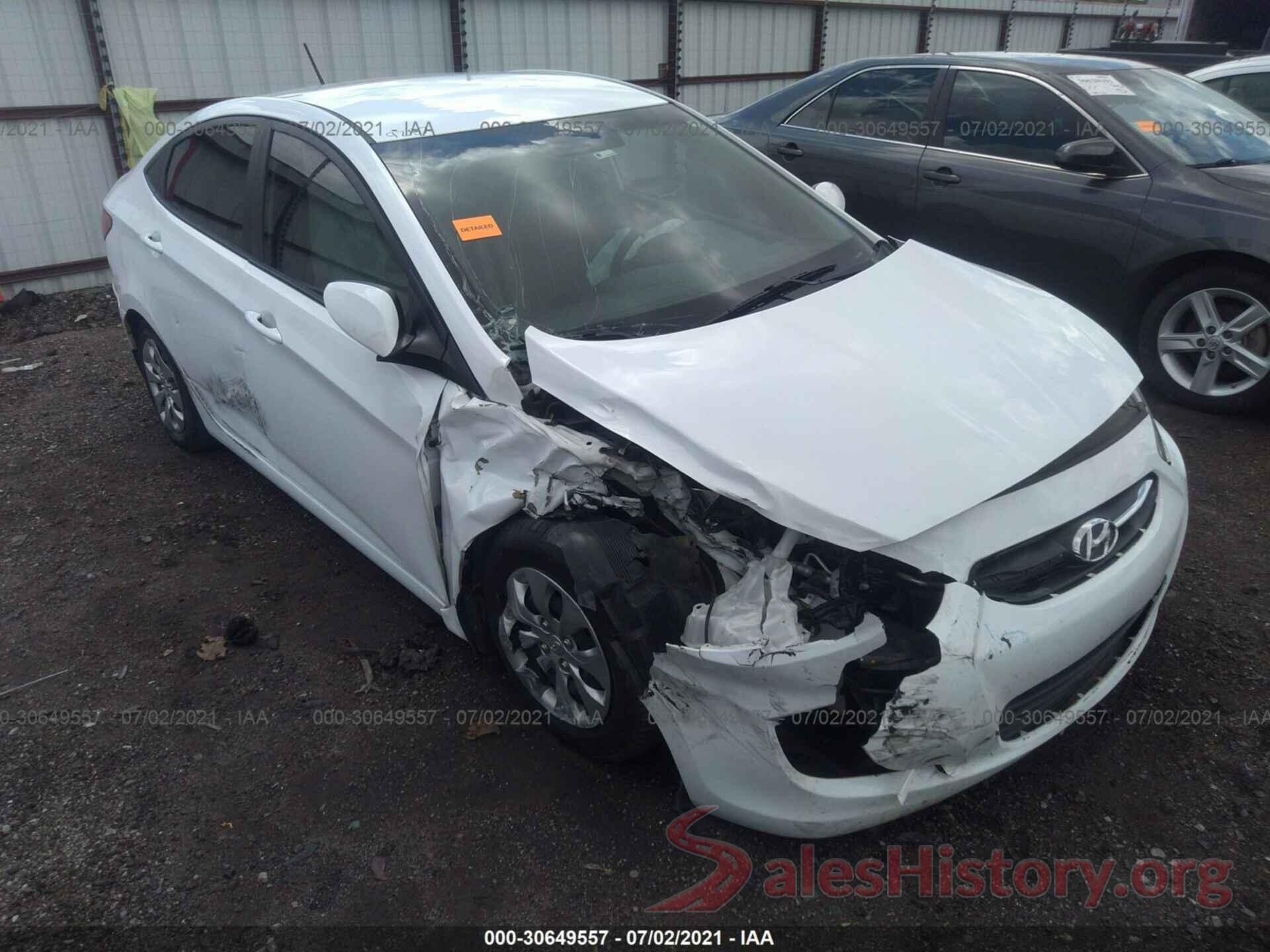 KMHCT4AE4HU345182 2017 HYUNDAI ACCENT